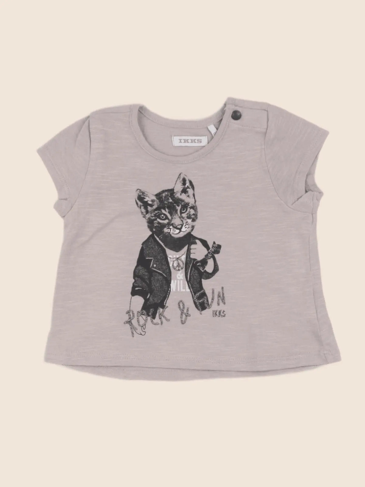IKKS - tee-shirt violet - 6 mois