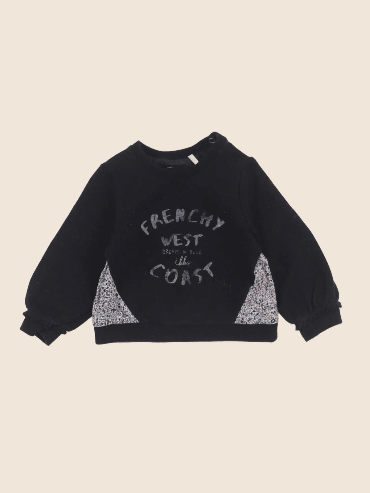 IKKS - sweat bleu - 12 mois