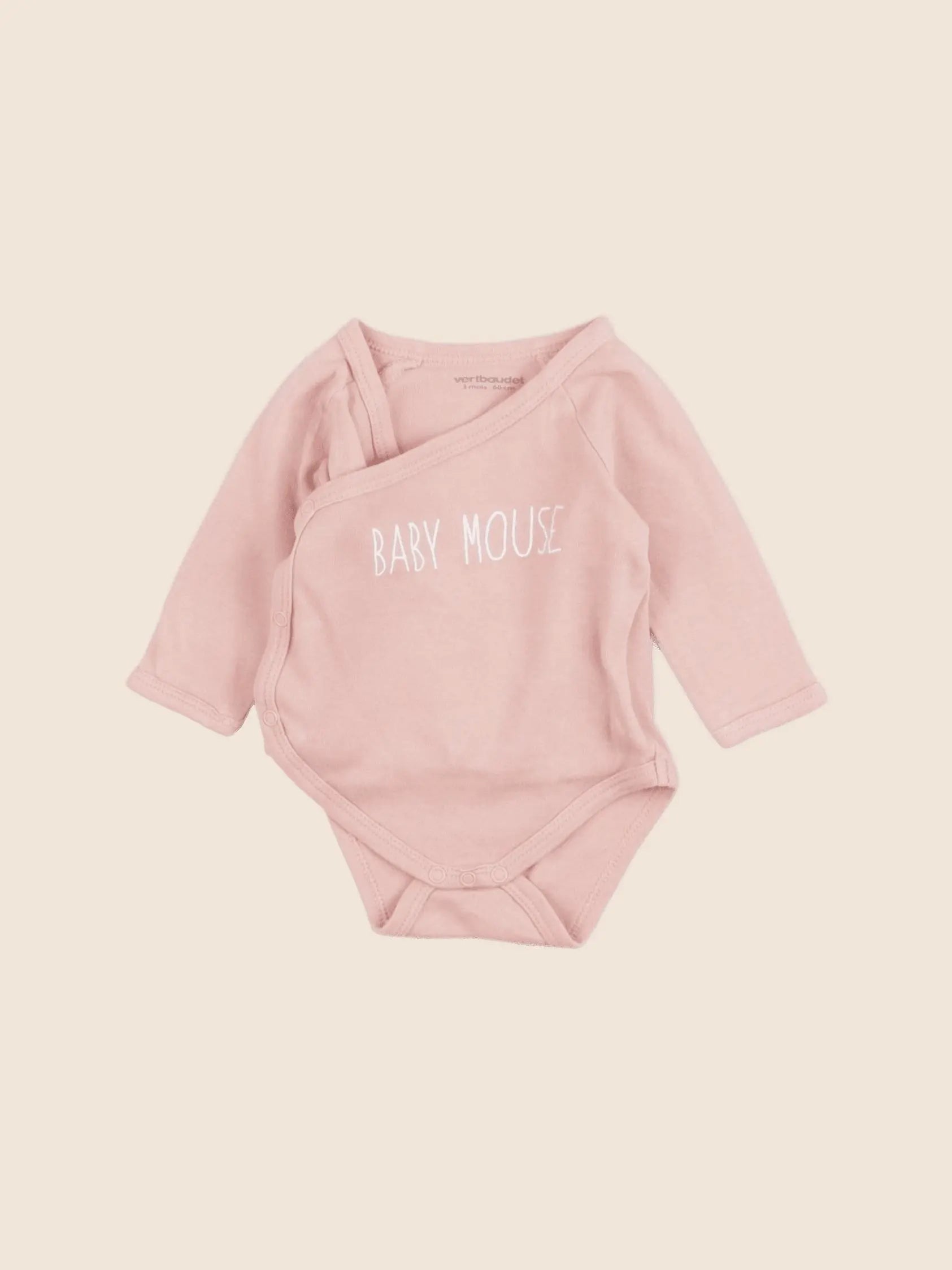 Vertbaudet - body rose - 3 mois
