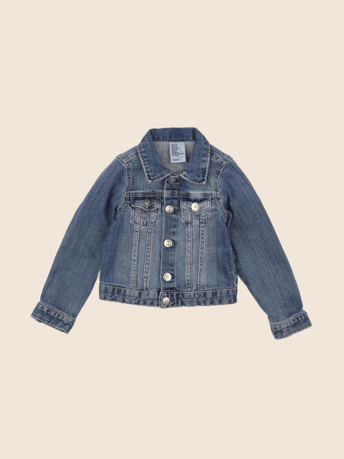 H&M - veste bleu - 4/5 ans