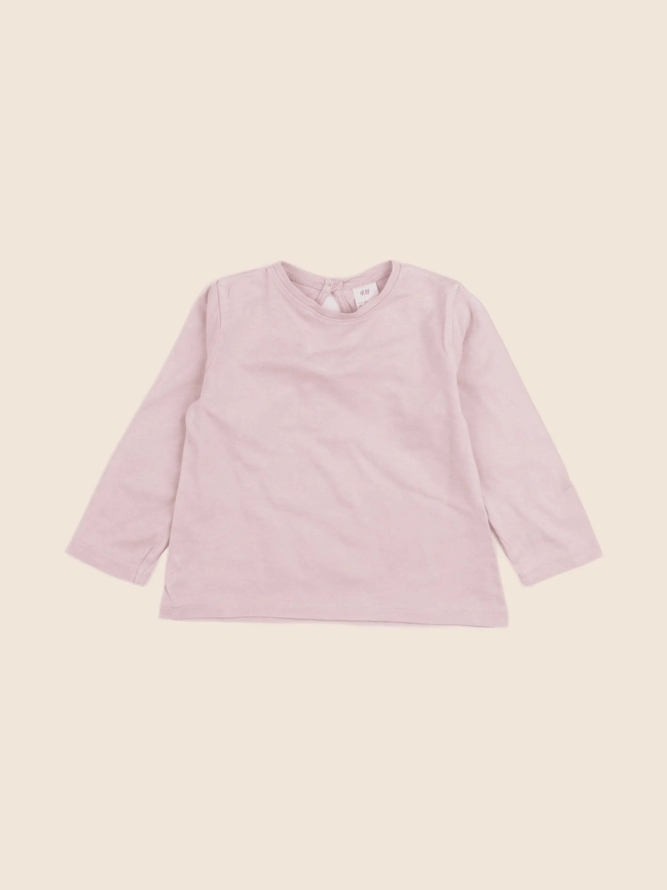 H&M - tee-shirt rose - 12/18 mois