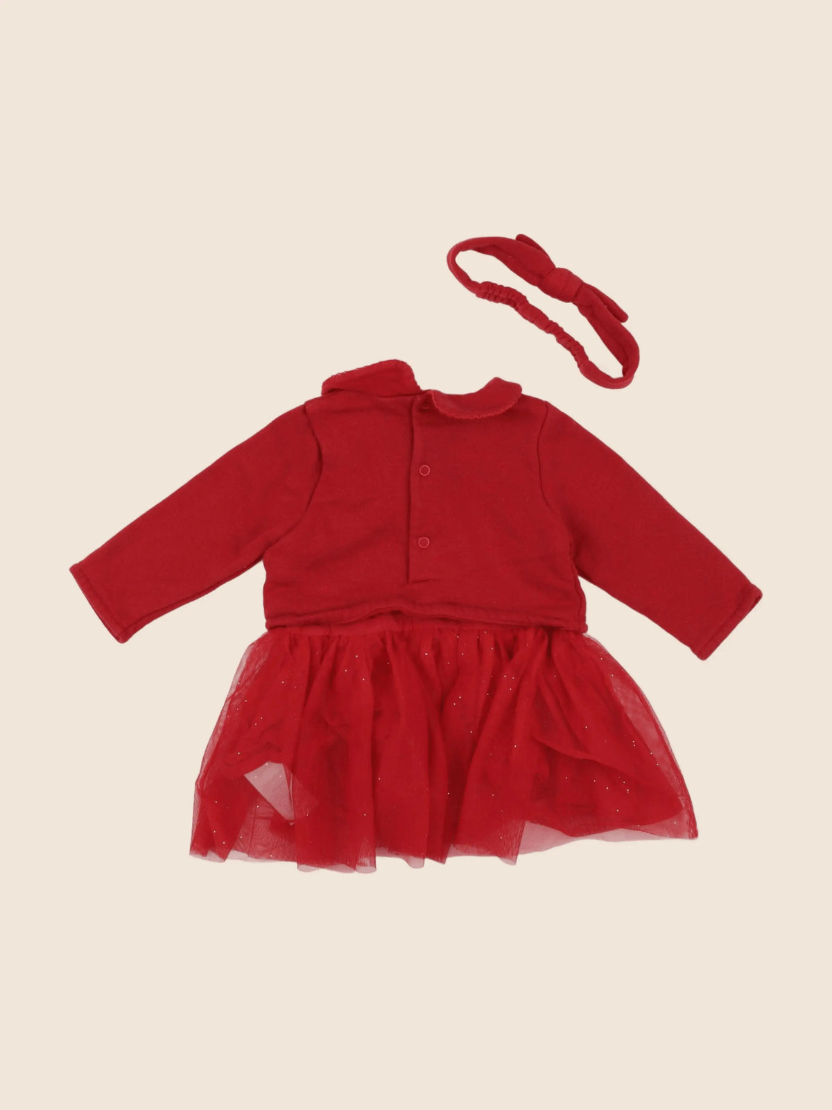 Vertbaudet - robe rouge - 9 mois