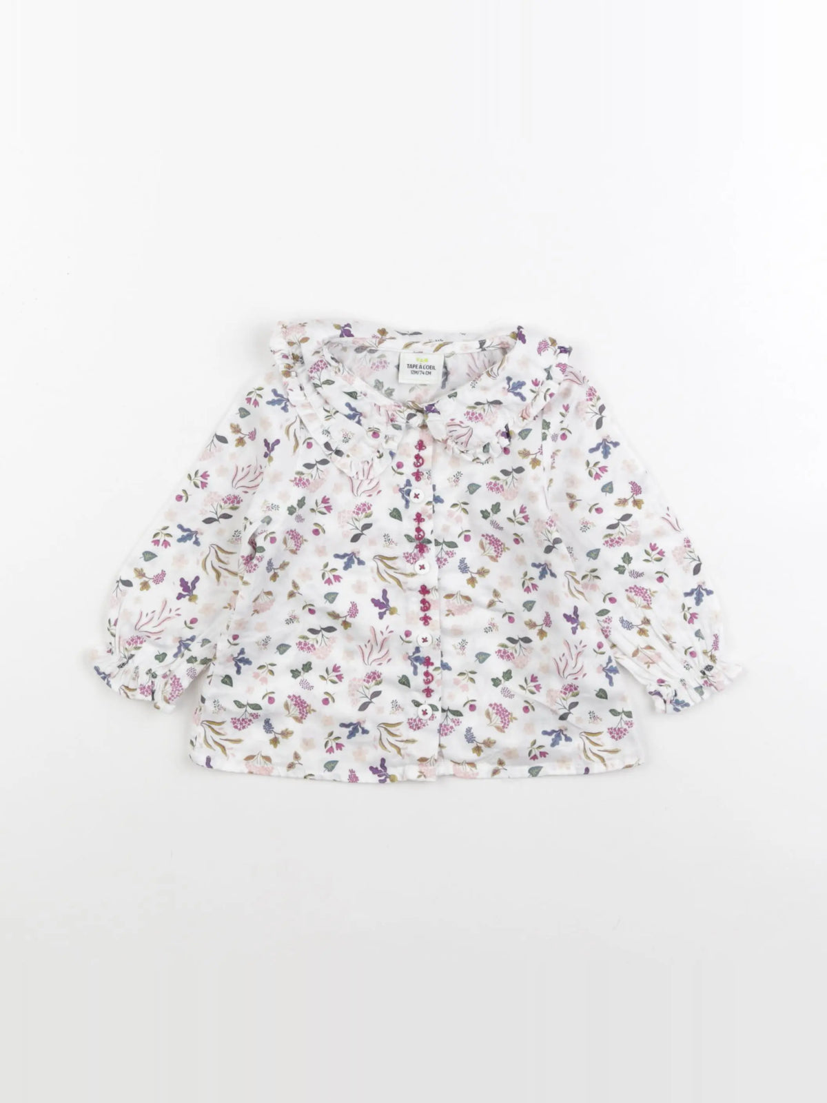Tape à l'oeil - blouse blanc - 12 mois