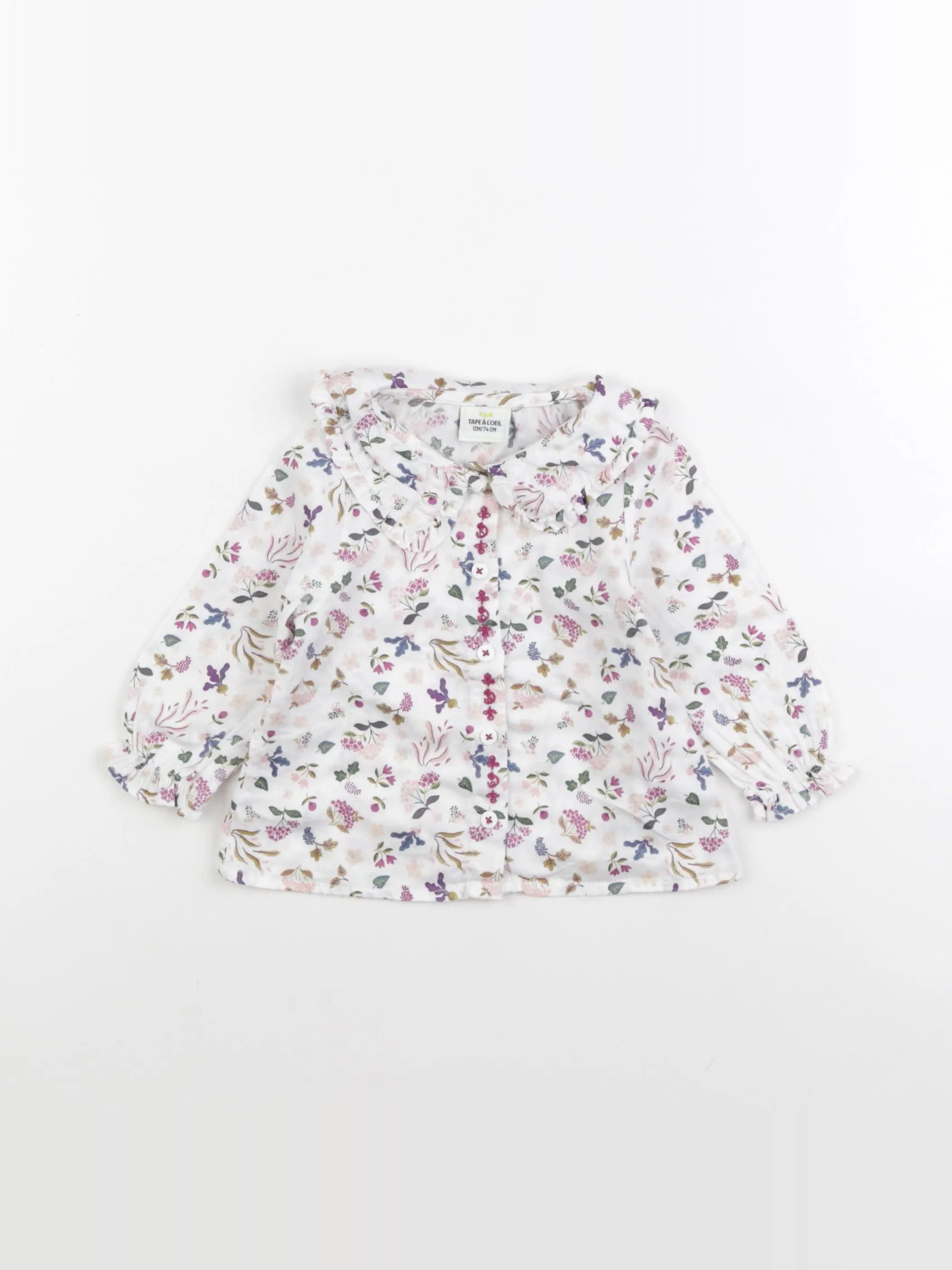 Tape à l'oeil - blouse blanc - 12 mois