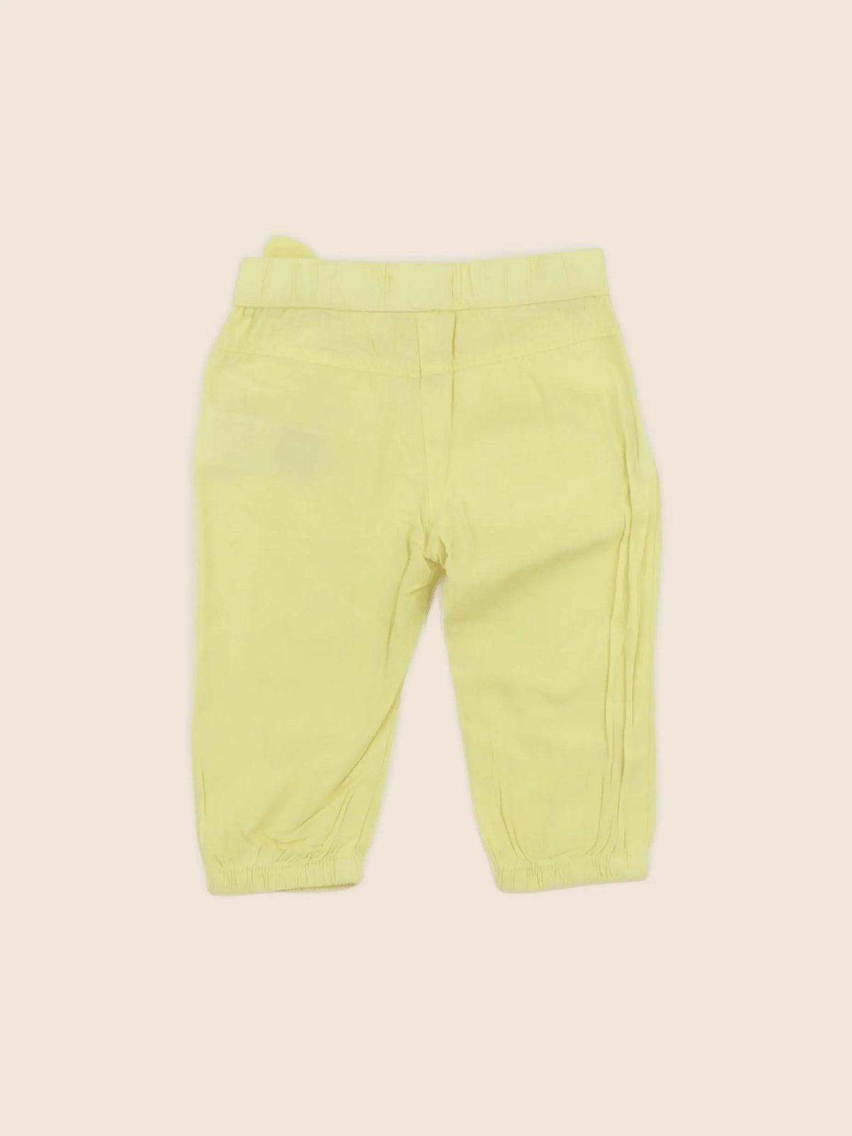 Vertbaudet - pantalon jaune - 9 mois