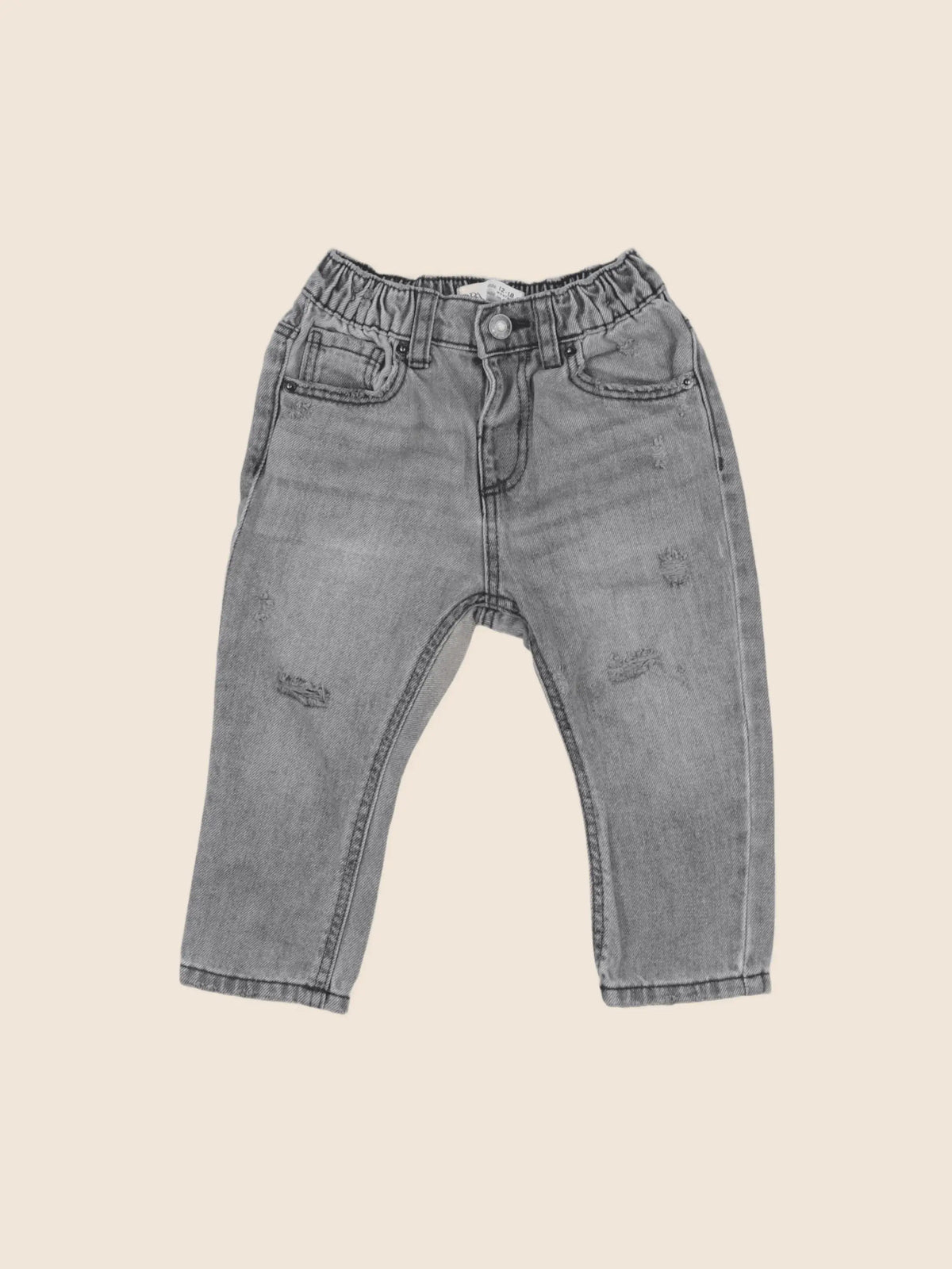 Zara - jean gris - 12/18 mois