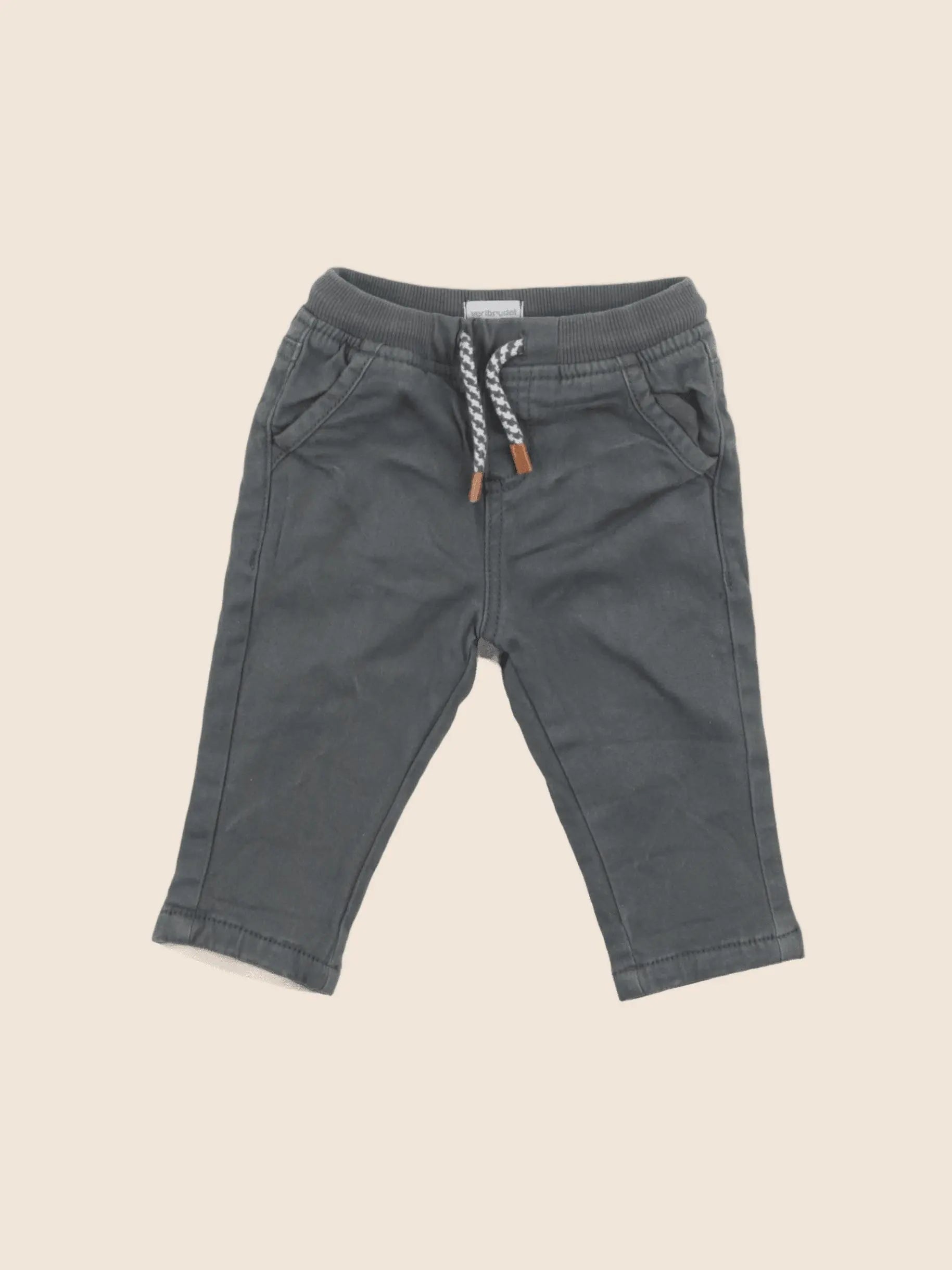 Vertbaudet - pantalon vert - 6 mois