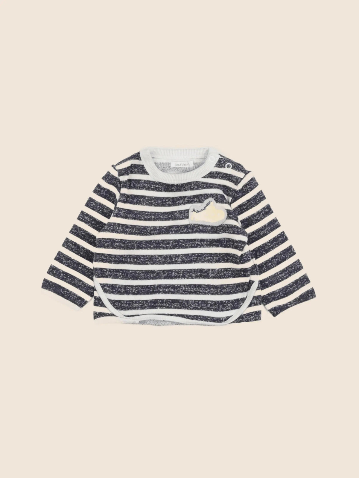 Boutchou - sweat bleu - 6 mois