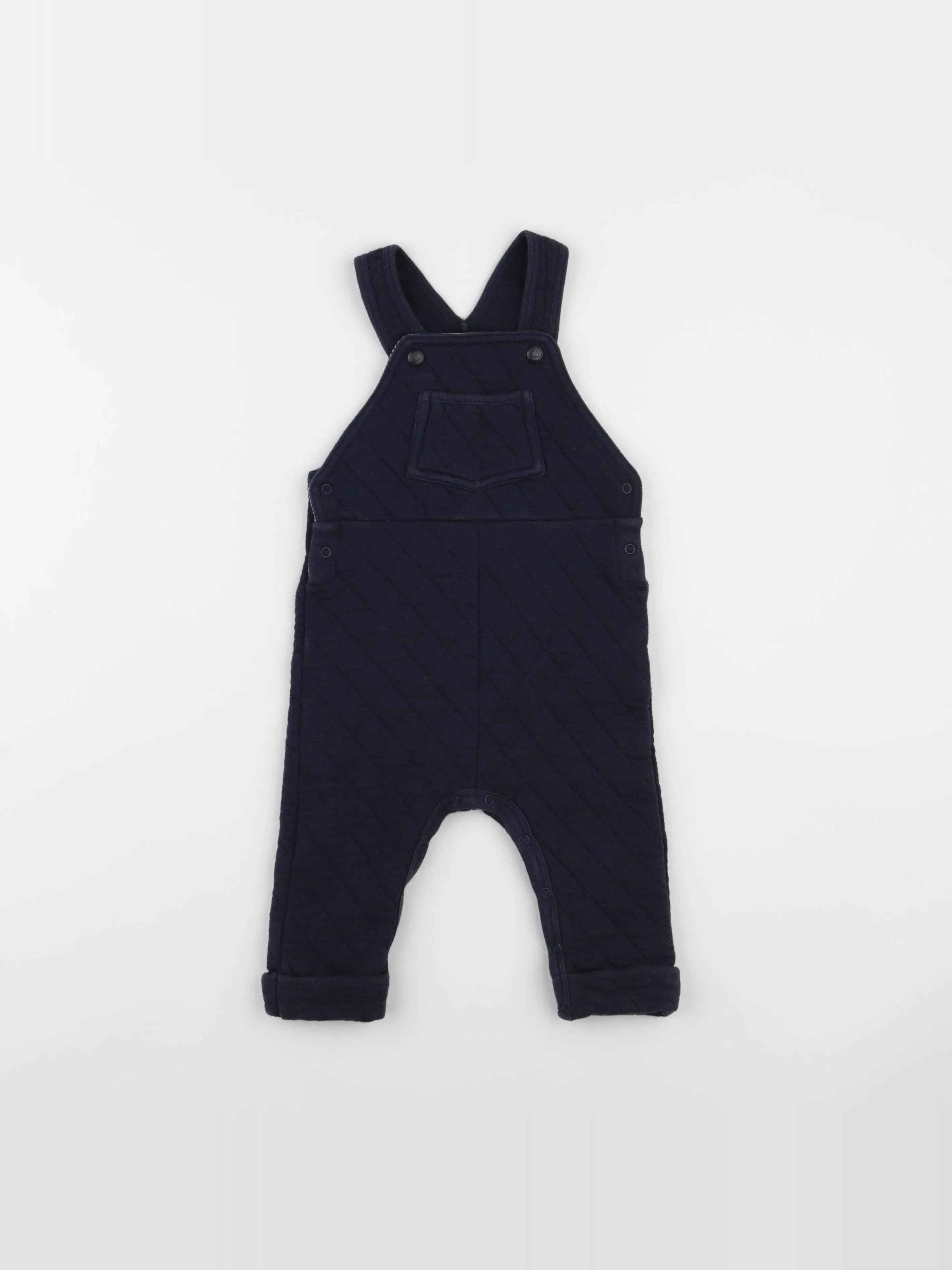 Petit Bateau - salopette bleu - 12 mois