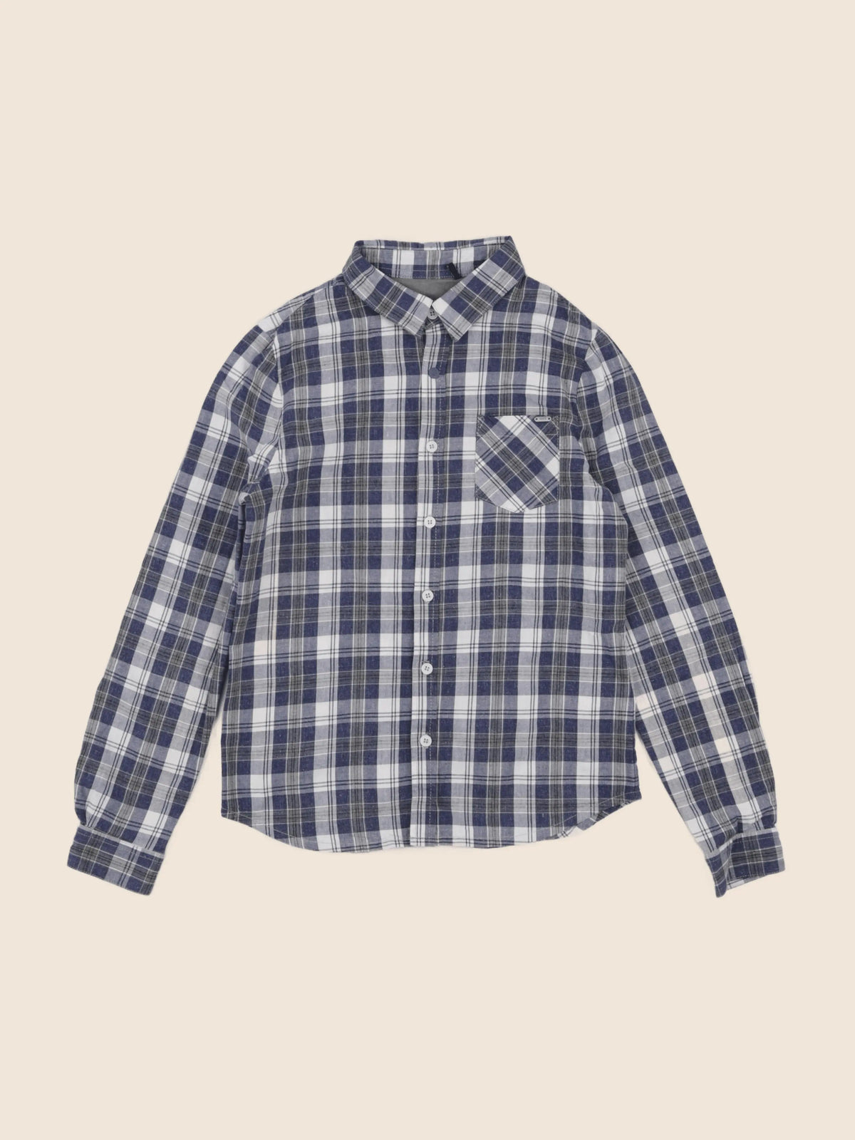 IKKS - chemise imprimé au dos bleu - 10 ans