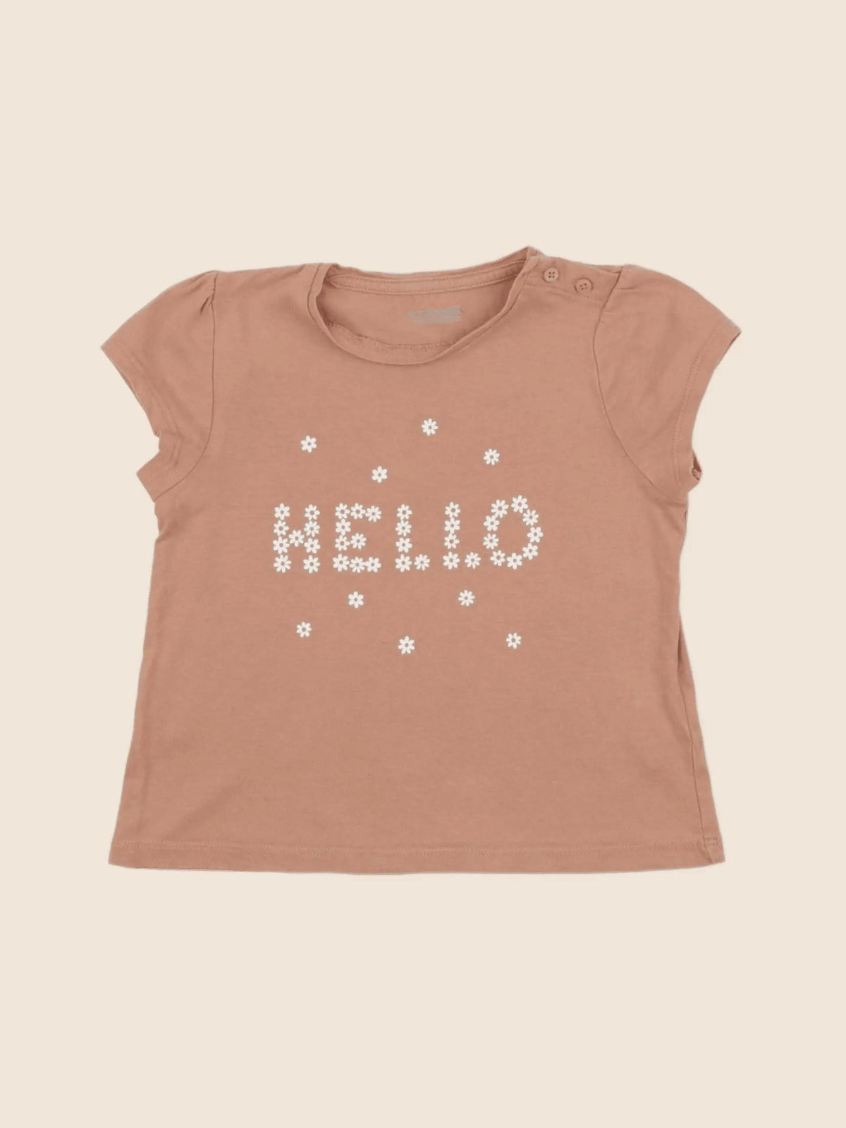 Vertbaudet - tee-shirt marron - 24 mois