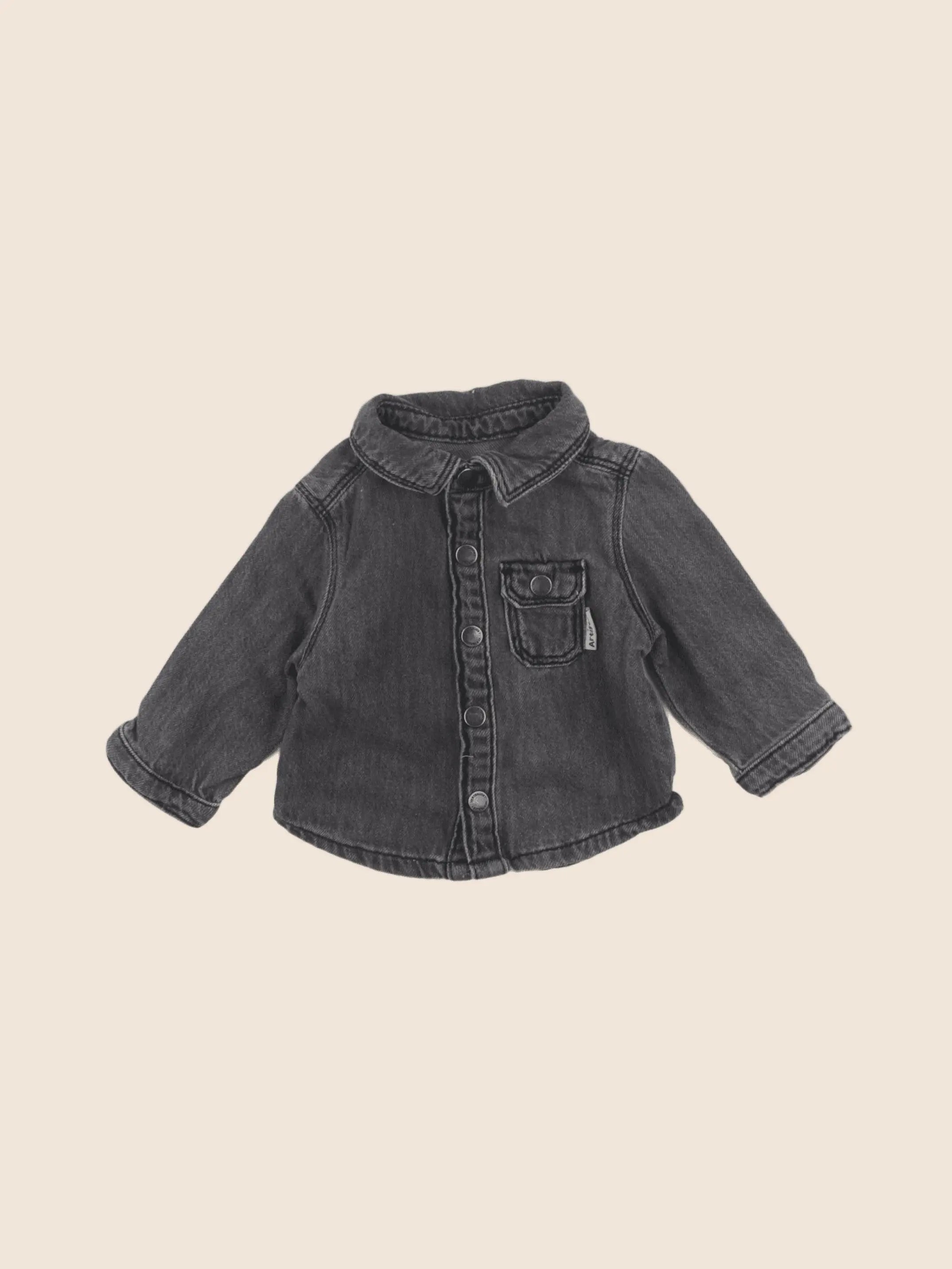Vertbaudet - veste noir - 3 mois