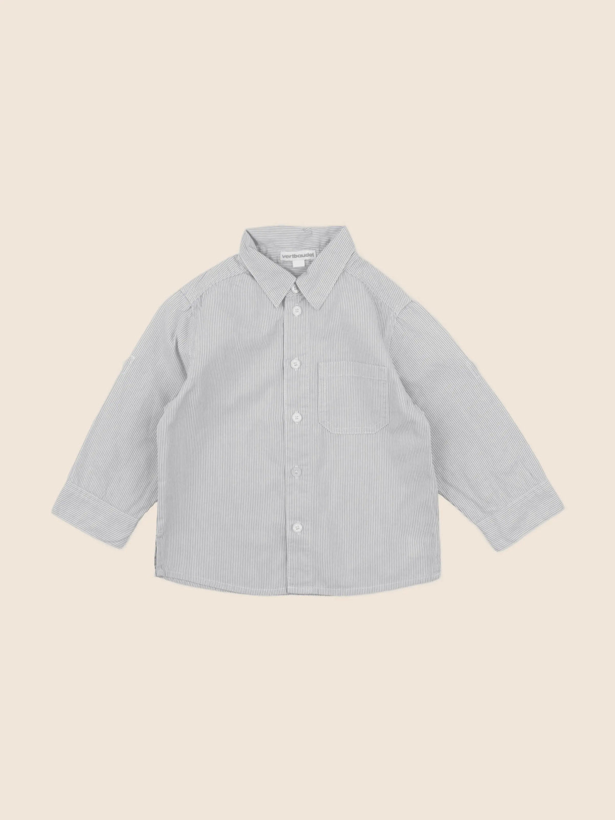 Vertbaudet - chemise gris - 2 ans