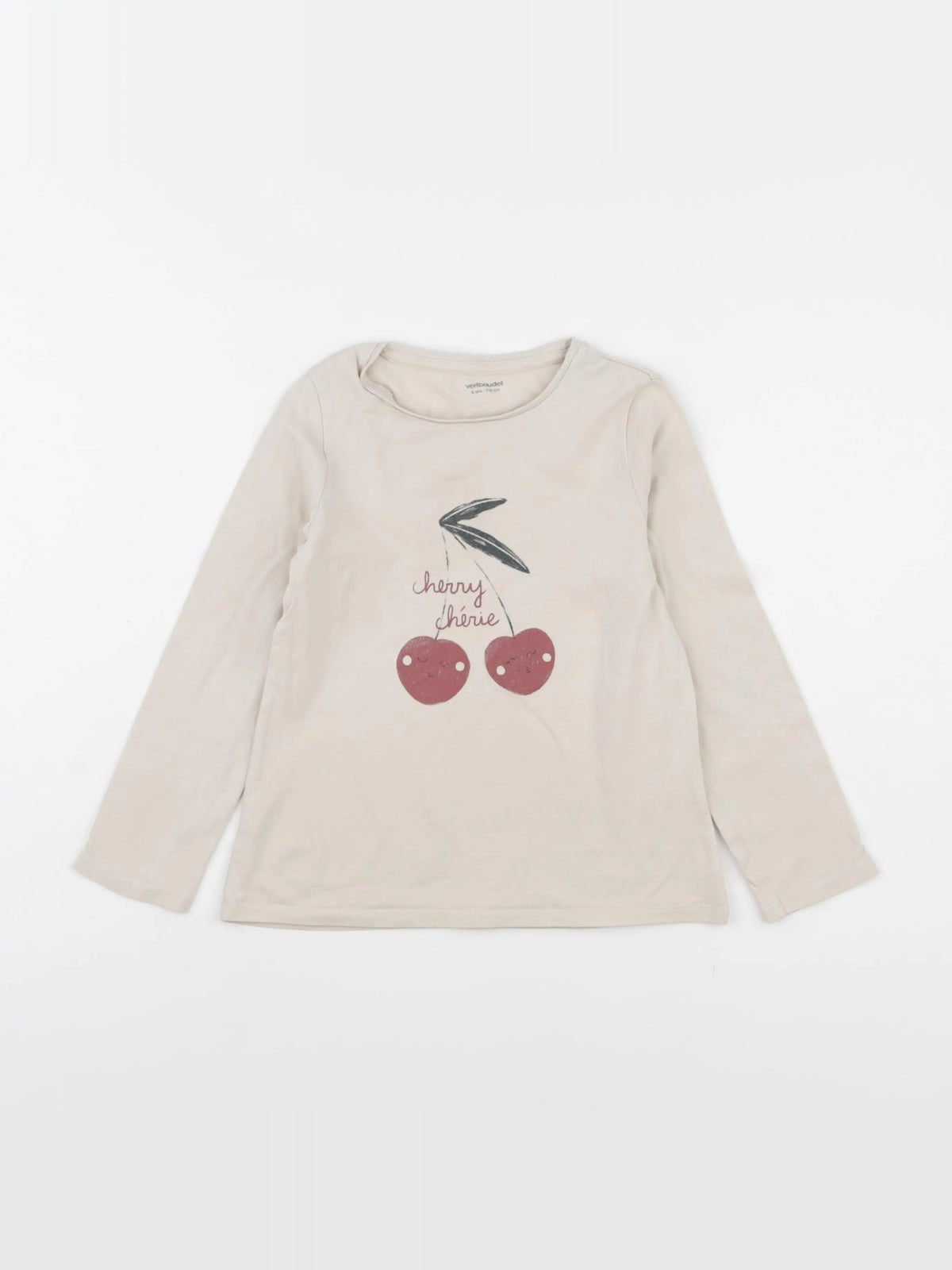 Vertbaudet - tee-shirt blanc - 6 ans