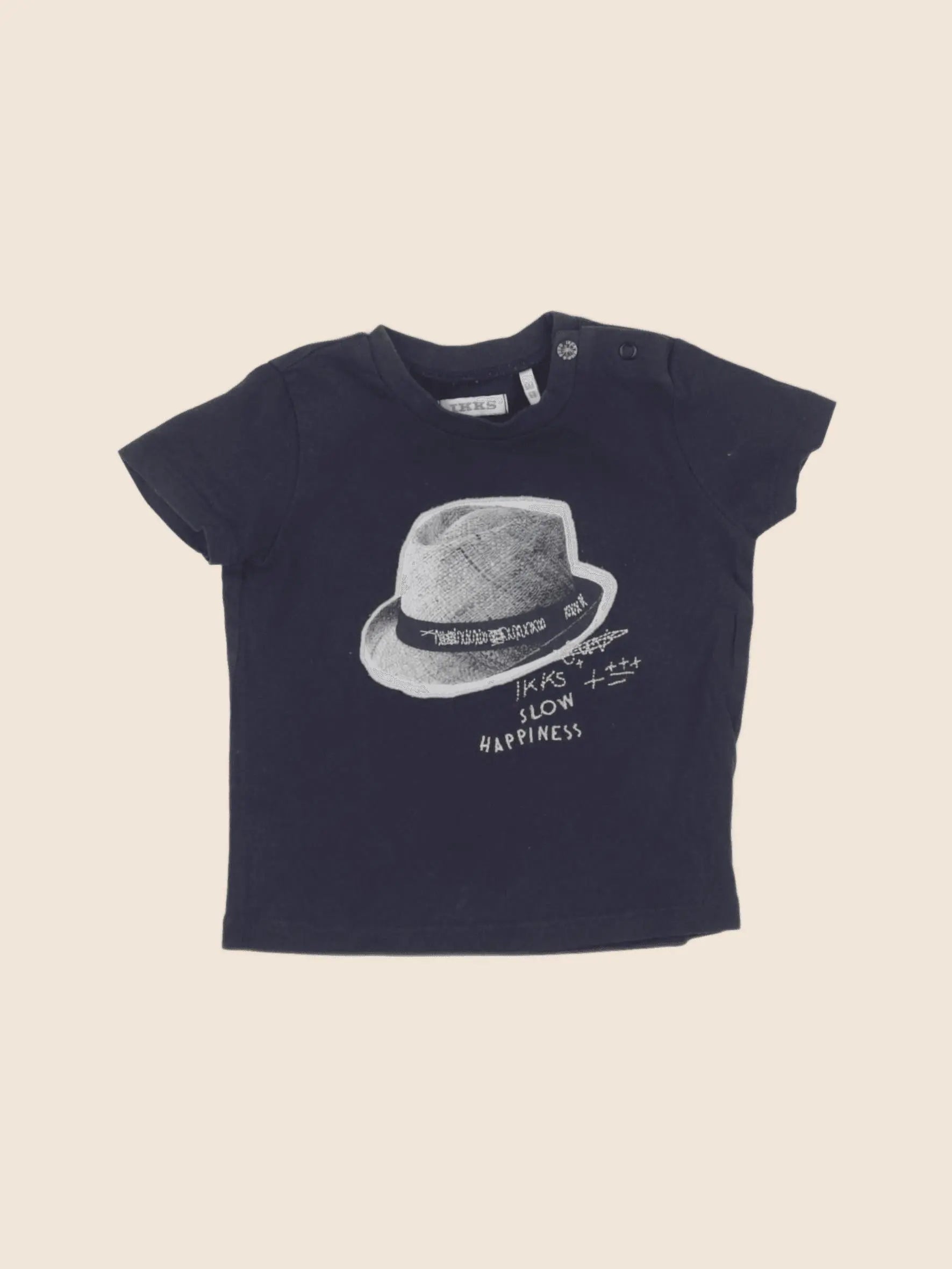 IKKS - tee-shirt bleu - 6 mois