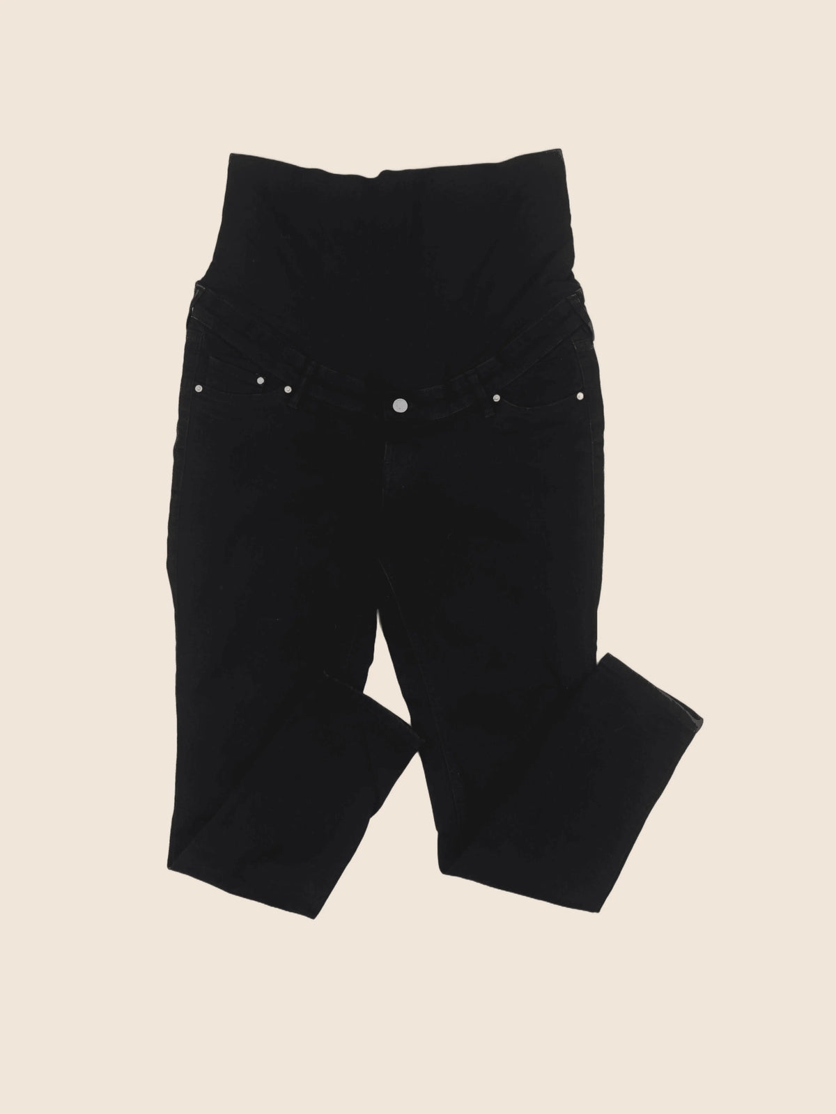H&M - jean grossesse noir - l