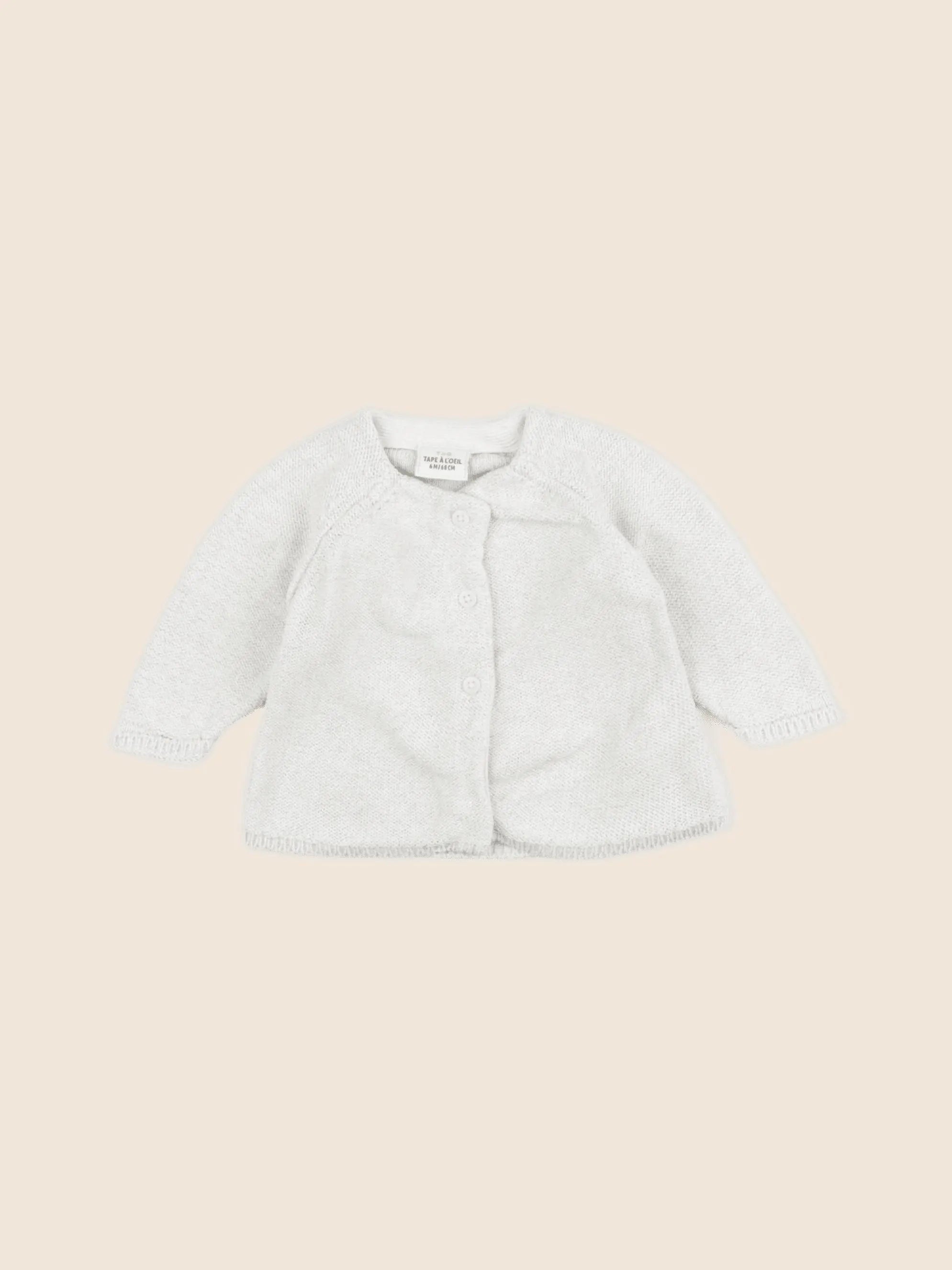 Tape à l'oeil - gilet beige, or - 6 mois