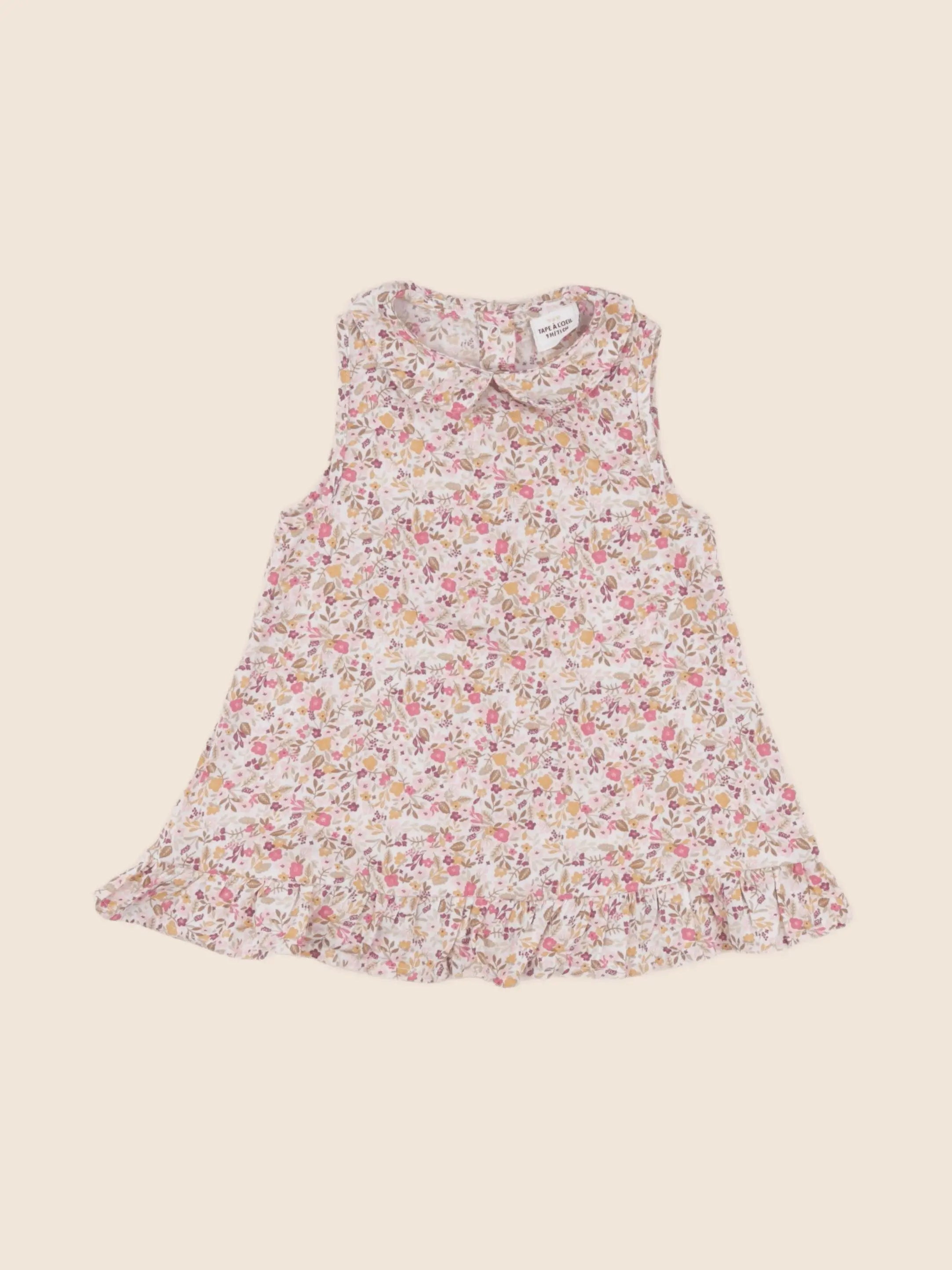 Tape à l'oeil - robe rose - 9 mois