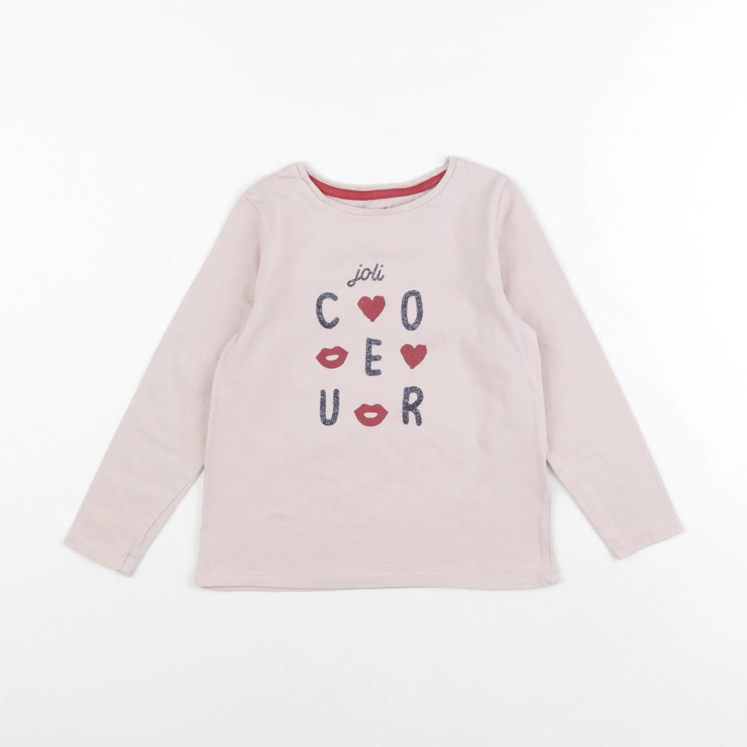 Vertbaudet - tee-shirt rose - 6 ans
