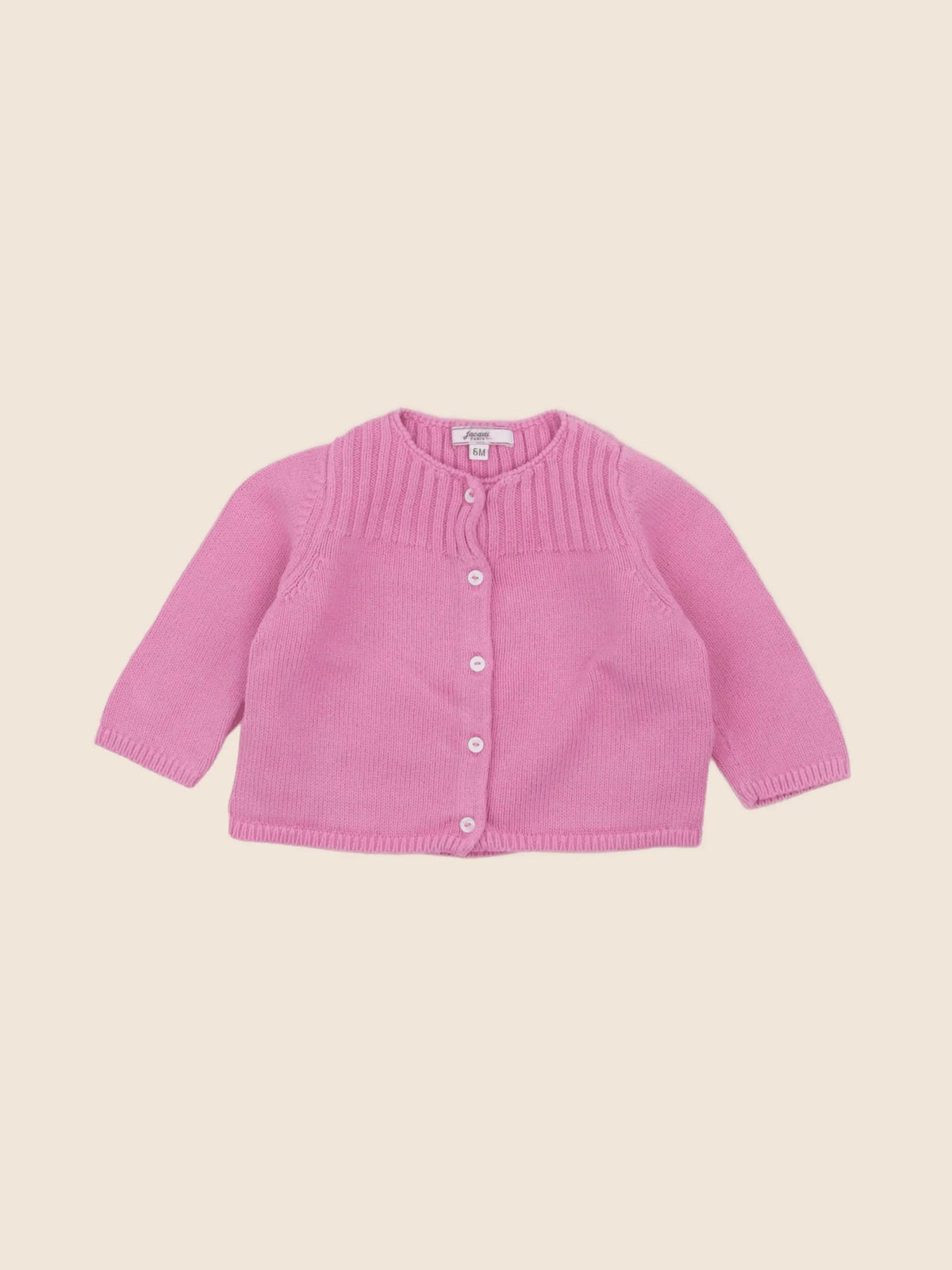 Jacadi - gilet rose - 6 mois