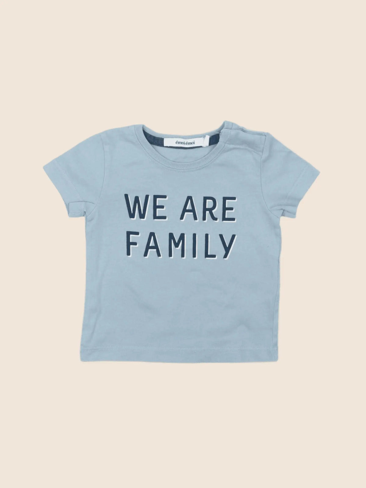 Emoi emoi - tee-shirt bleu - 6 mois