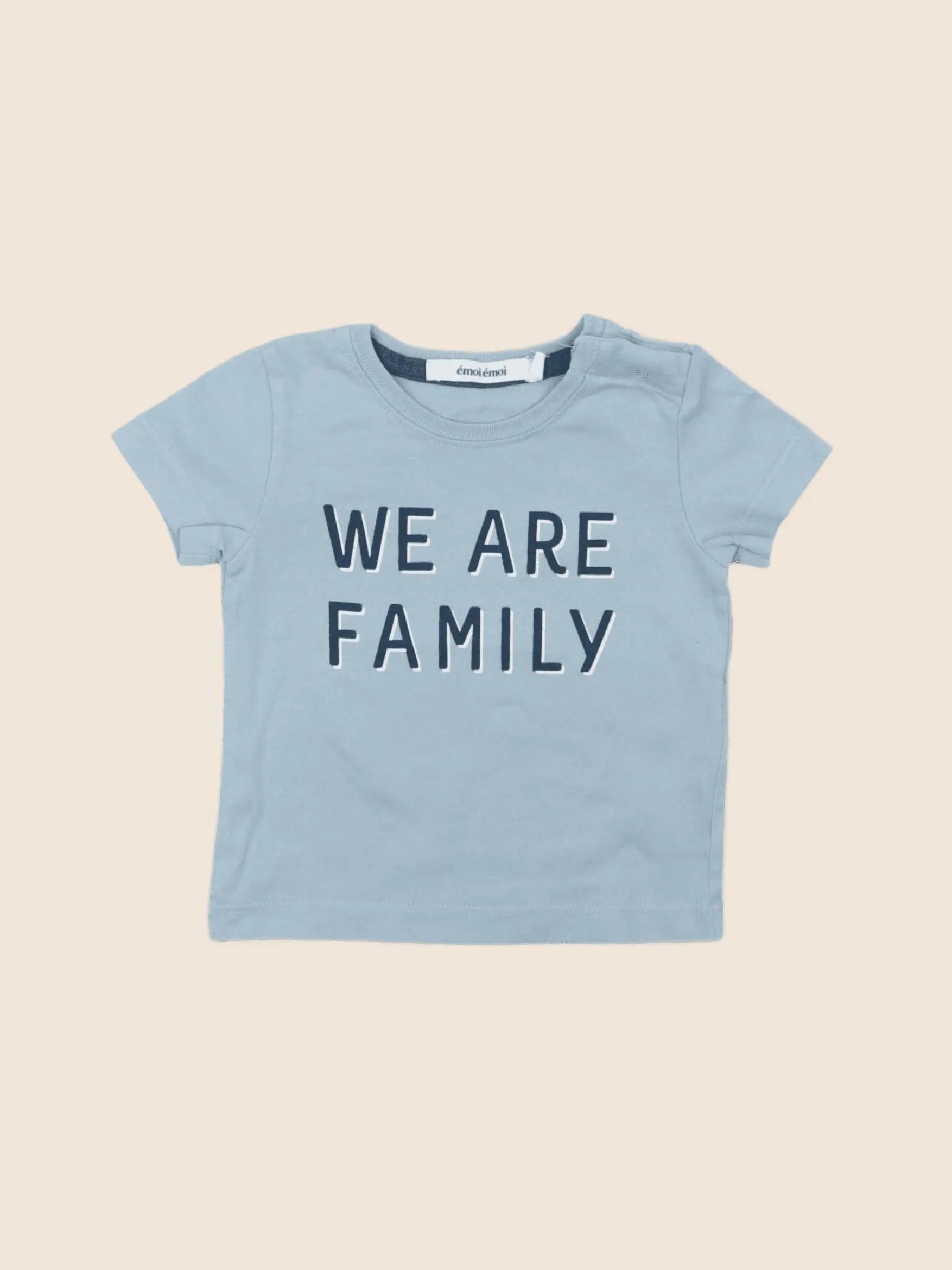 Emoi emoi - tee-shirt bleu - 6 mois