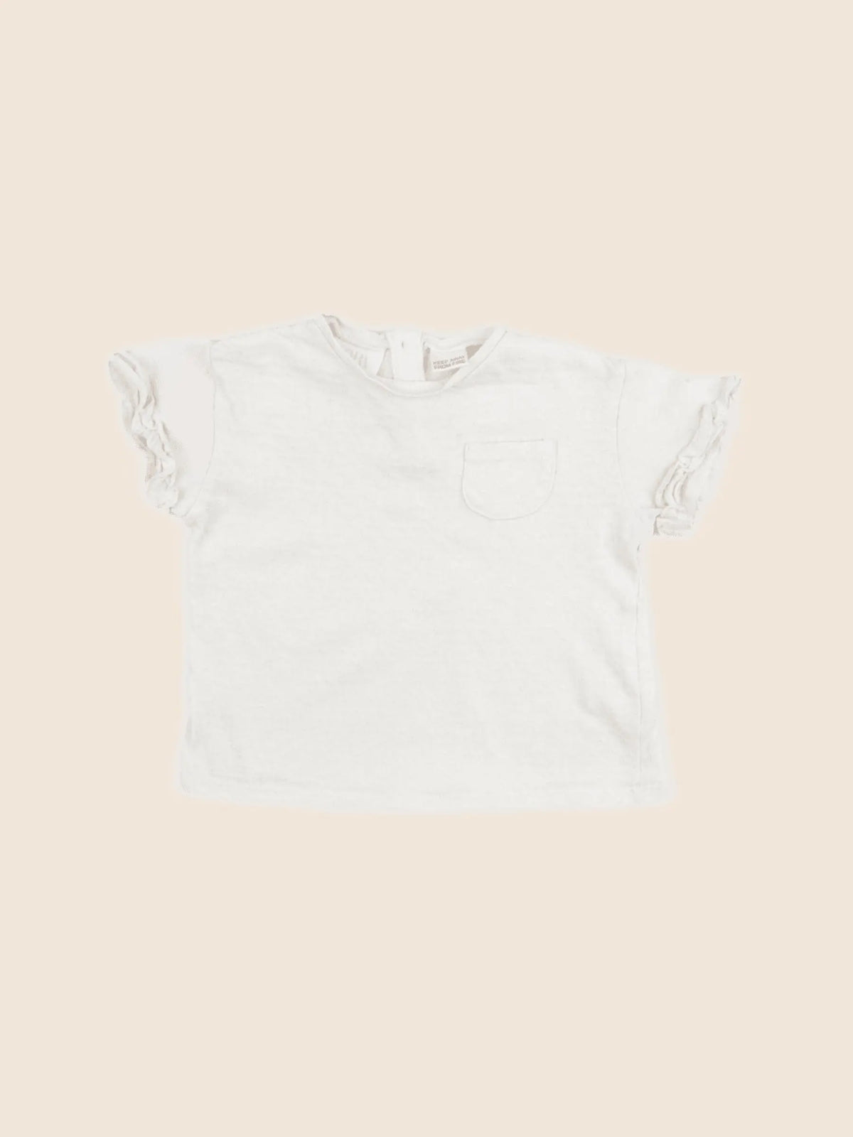 Zara - tee-shirt beige - 3/6 mois
