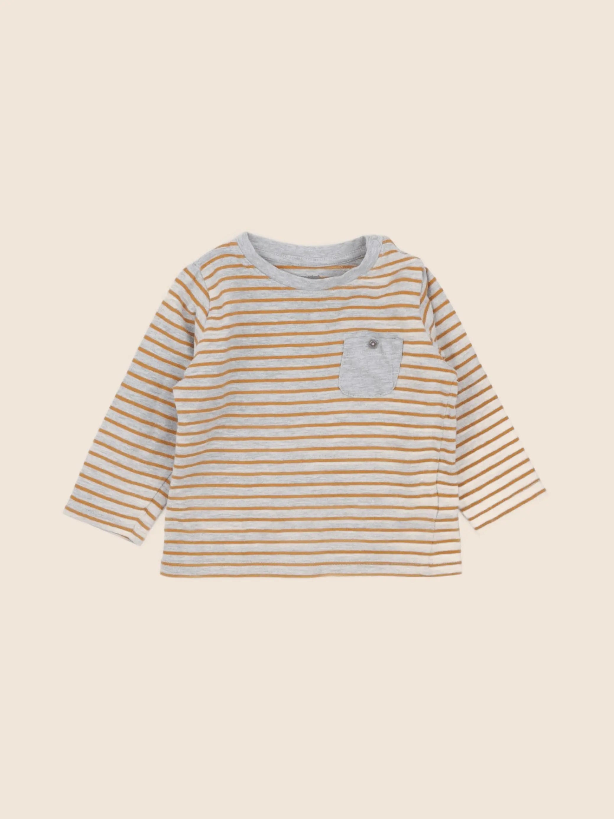 Vertbaudet - tee-shirt jaune - 12 mois