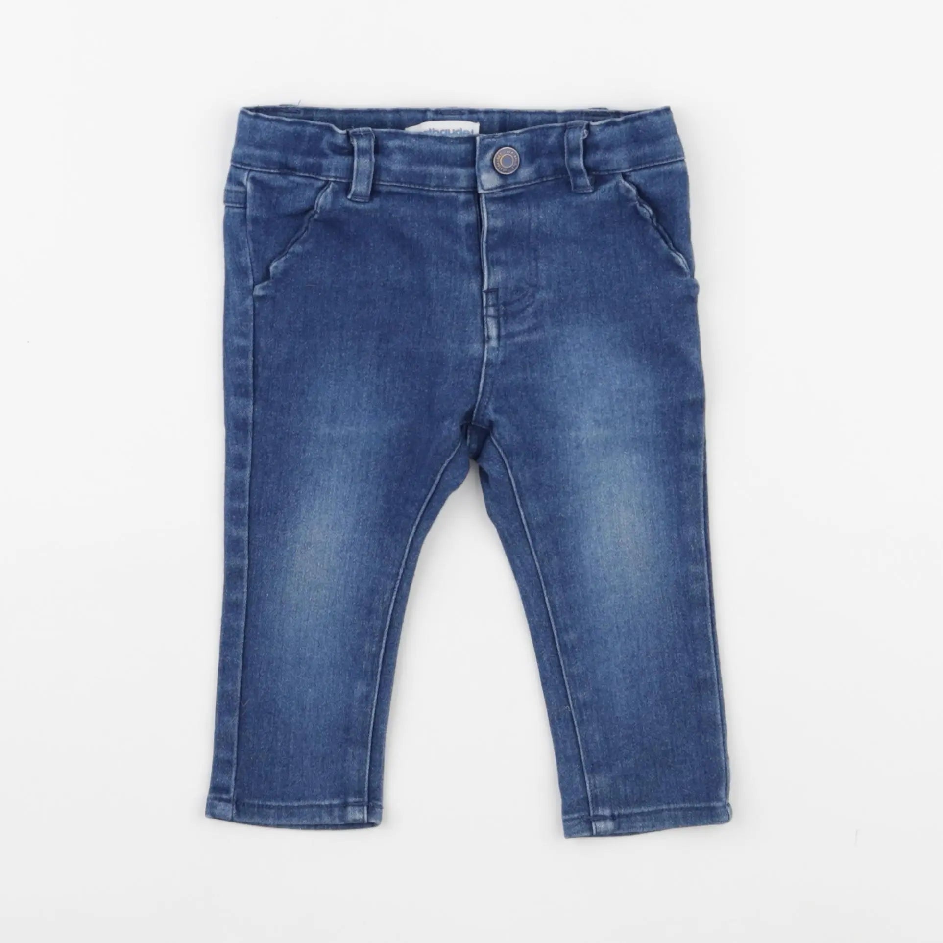 Vertbaudet - jegging bleu - 9 mois