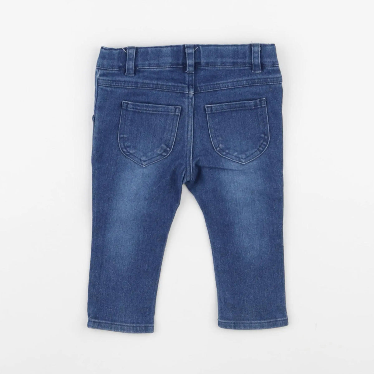Vertbaudet - jegging bleu - 9 mois