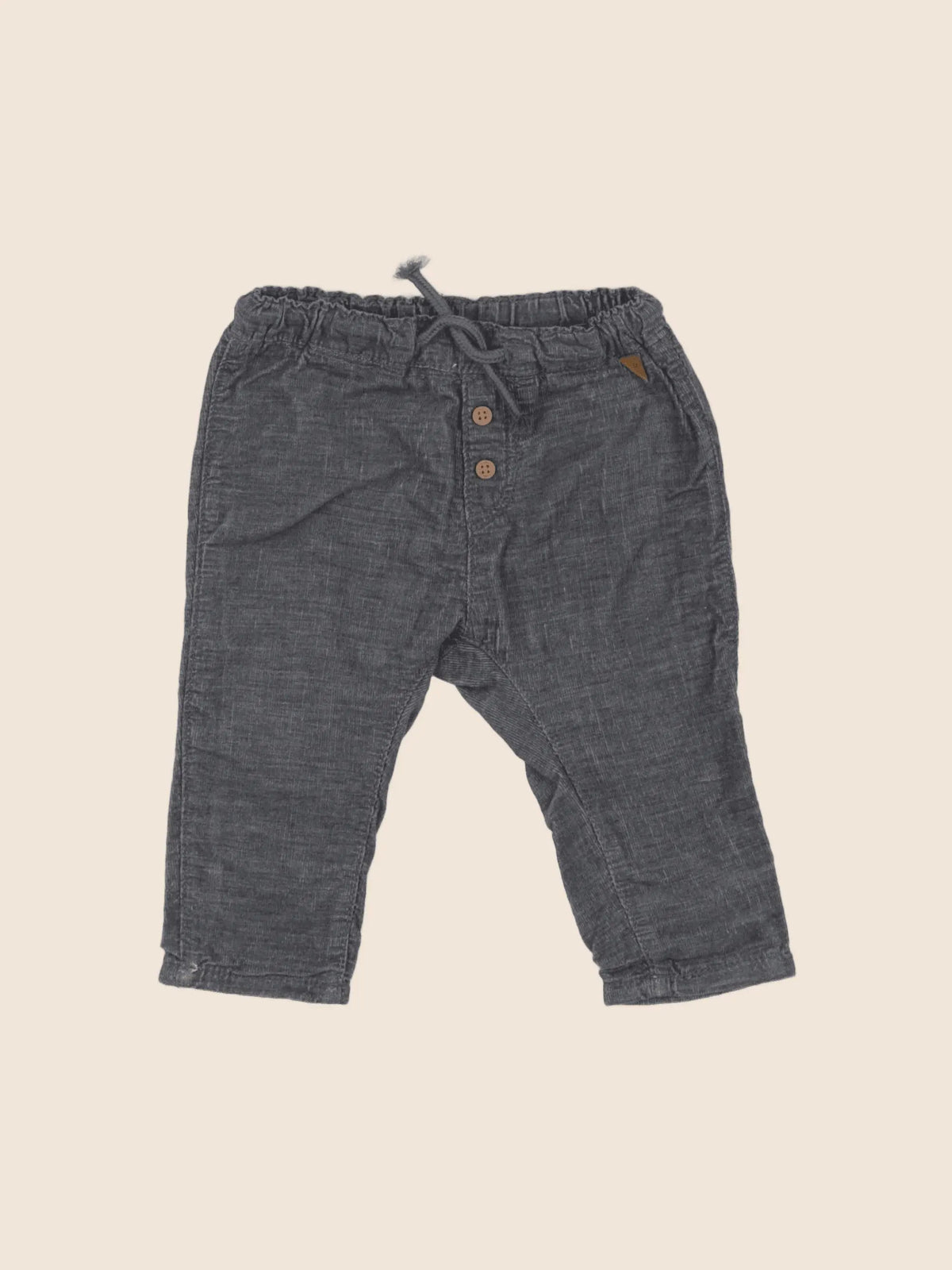 H&M - pantalon gris - 6/9 mois