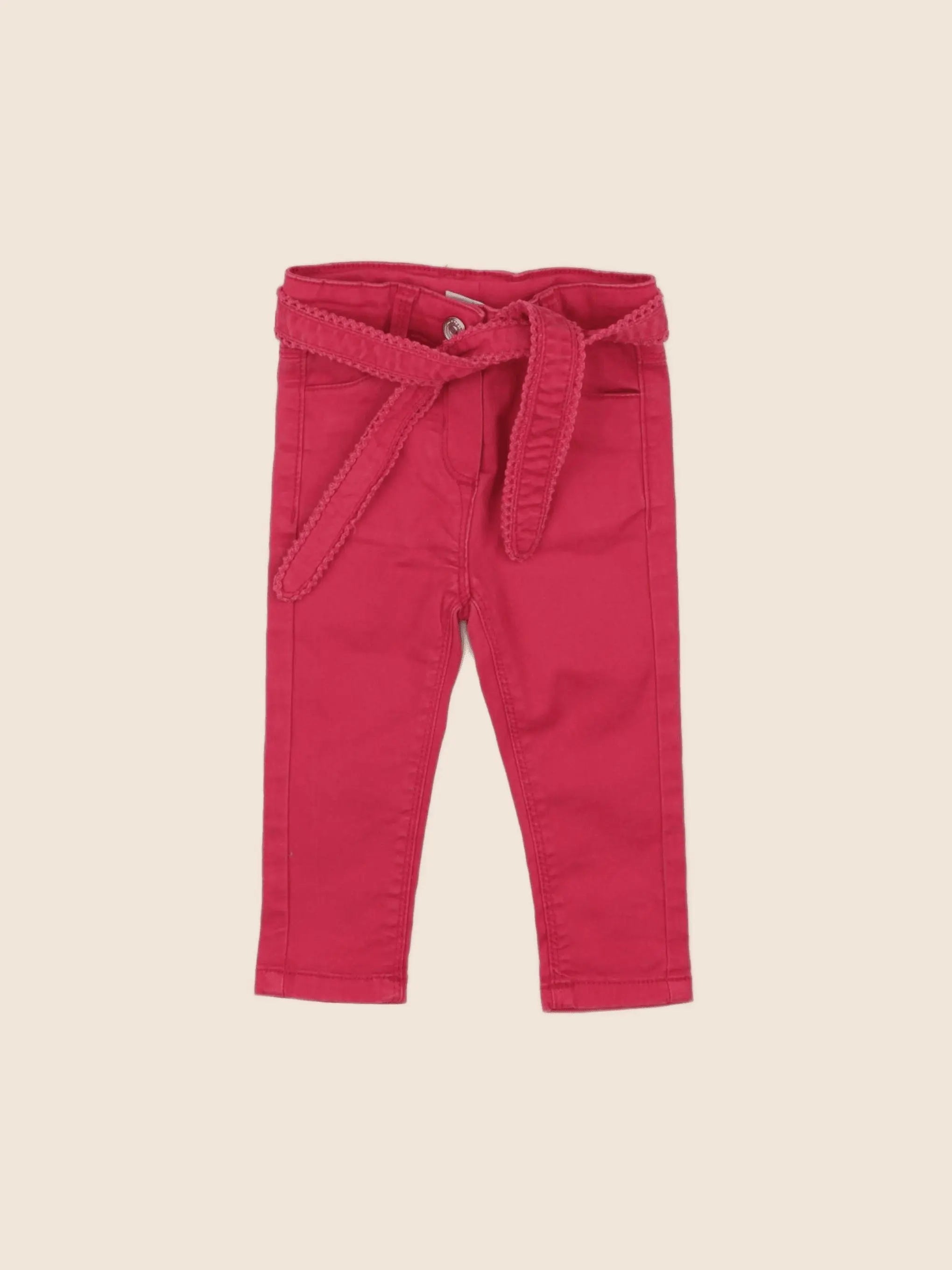 Tape à l'oeil - pantalon rouge - 6 mois