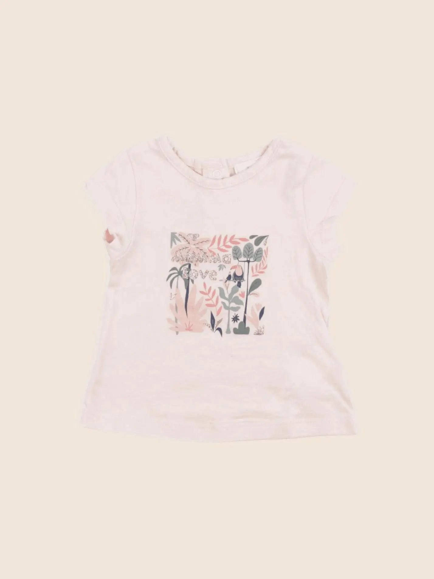 Tape à l'oeil - tee-shirt rose - 3 mois