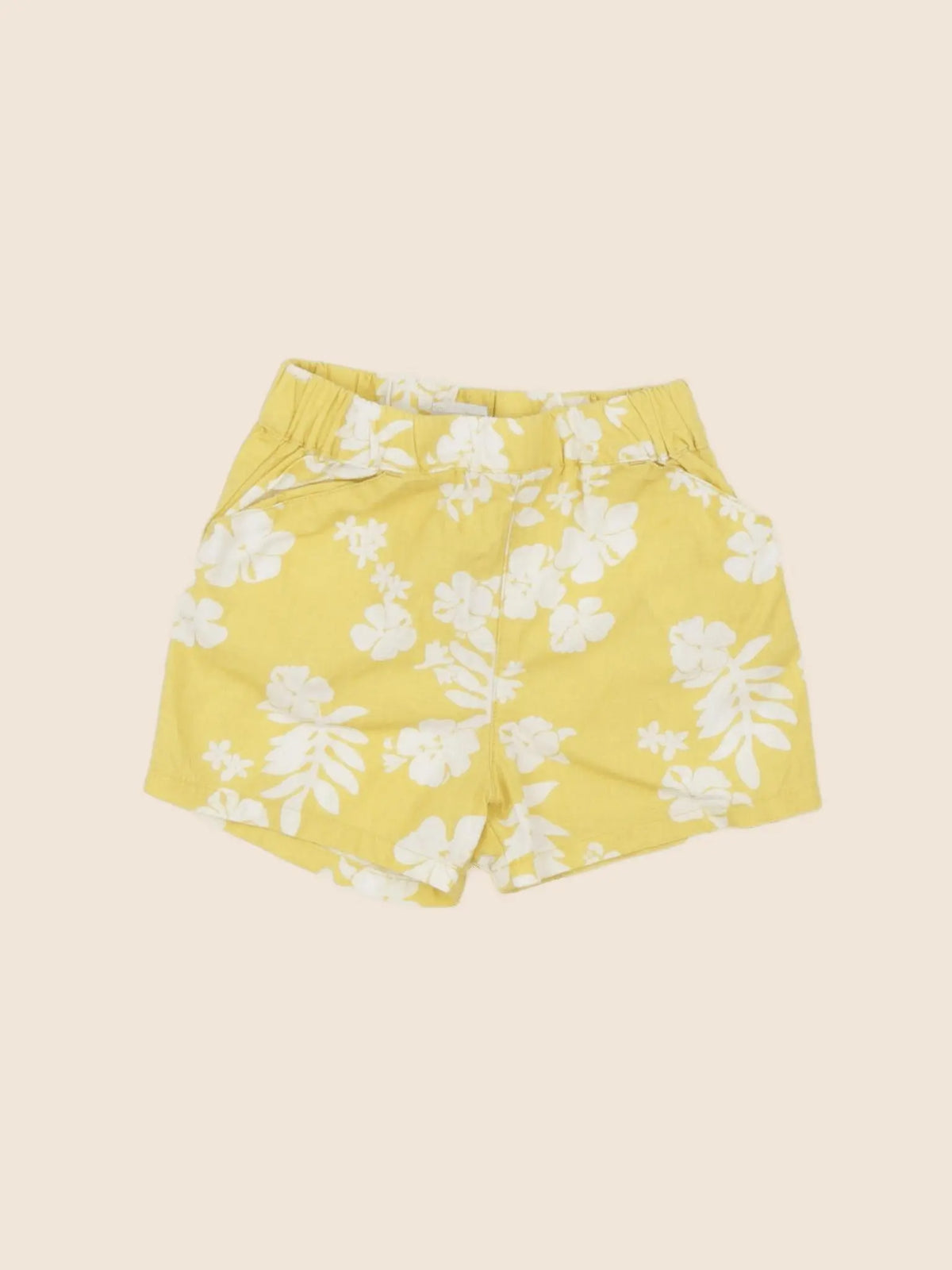 Petit Bateau - short jaune - 12 mois