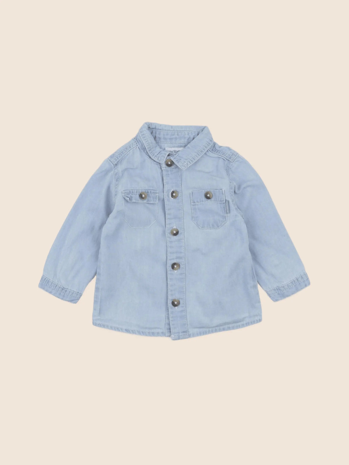 Vertbaudet - chemise bleu - 6 mois