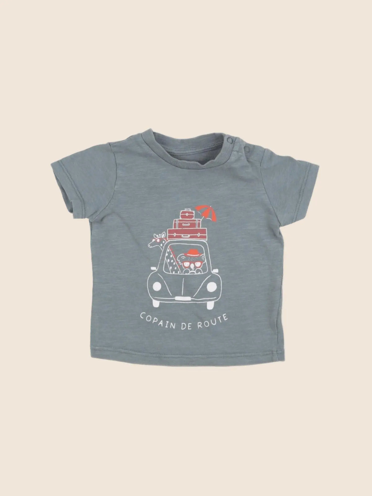 Vertbaudet - tee-shirt multicolore - 3 mois