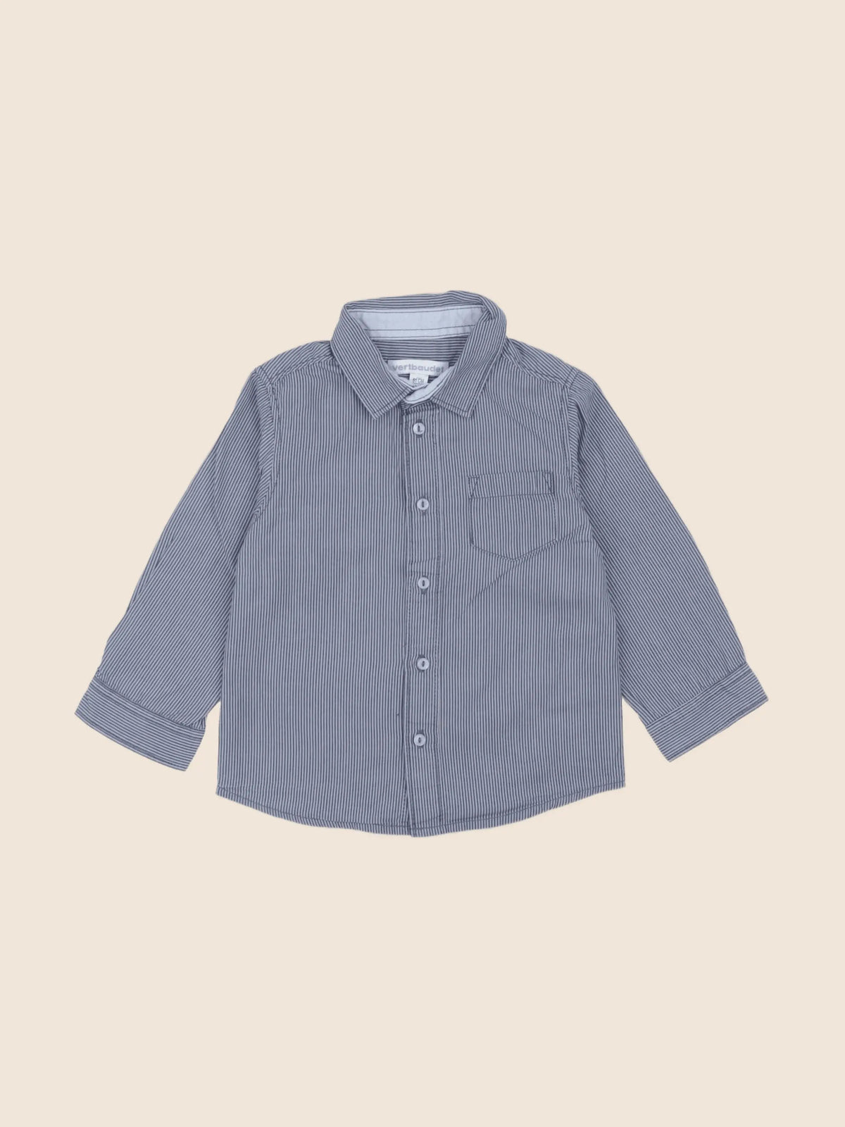 Vertbaudet - chemise bleu - 18 mois