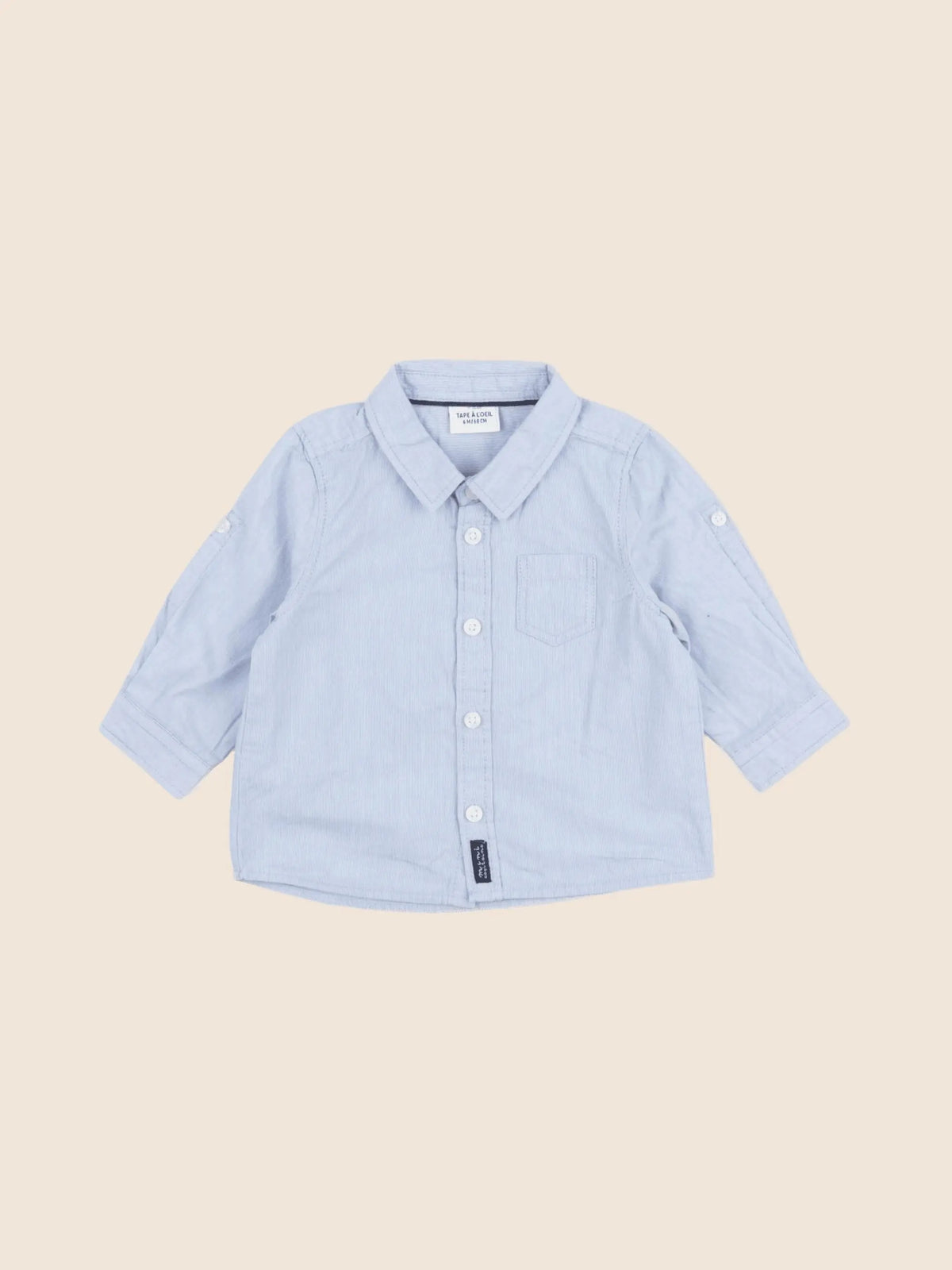 Tape à l'oeil - chemise bleu - 6 mois