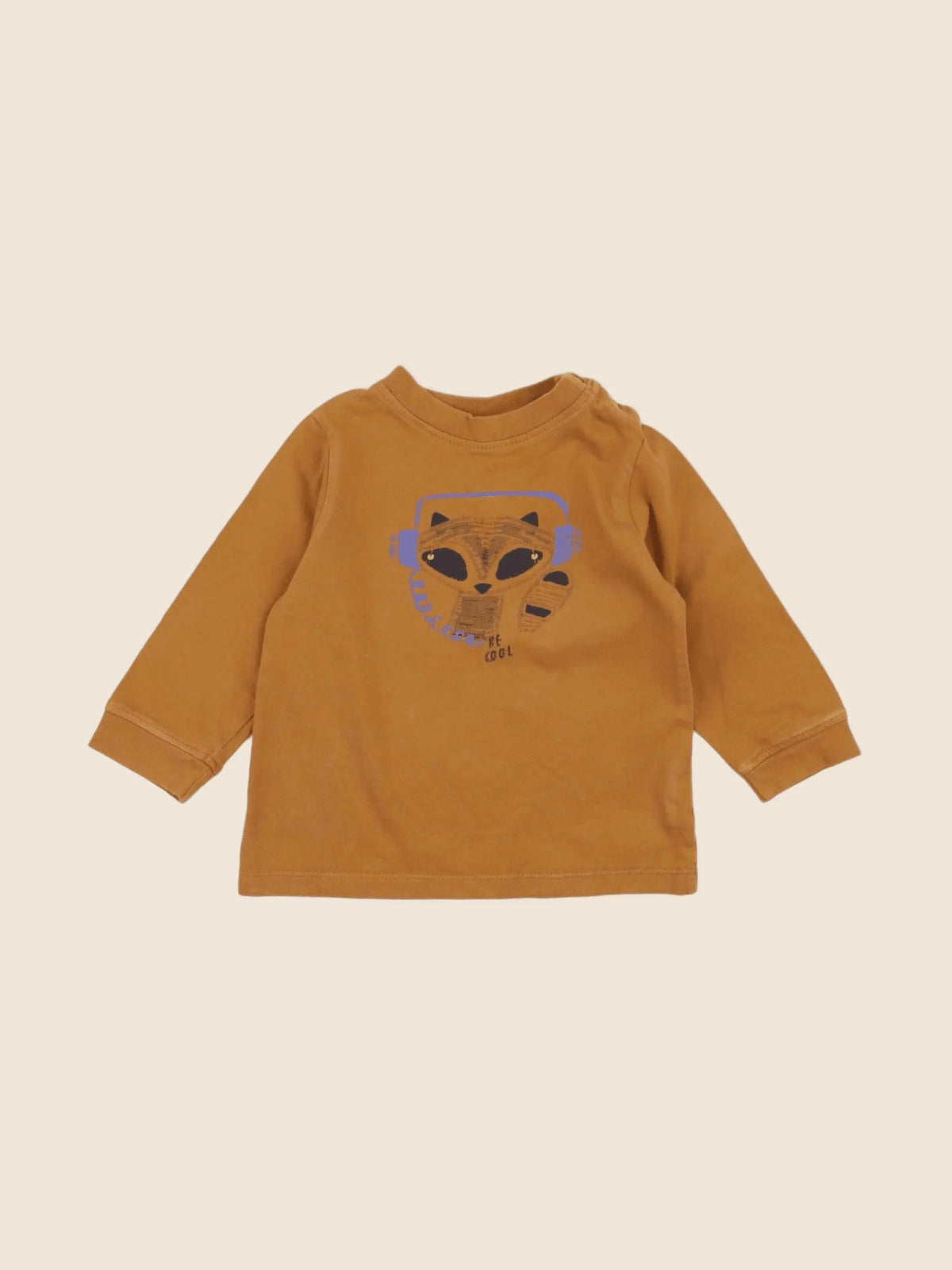 Cadet Rousselle - tee-shirt marron - 6 mois