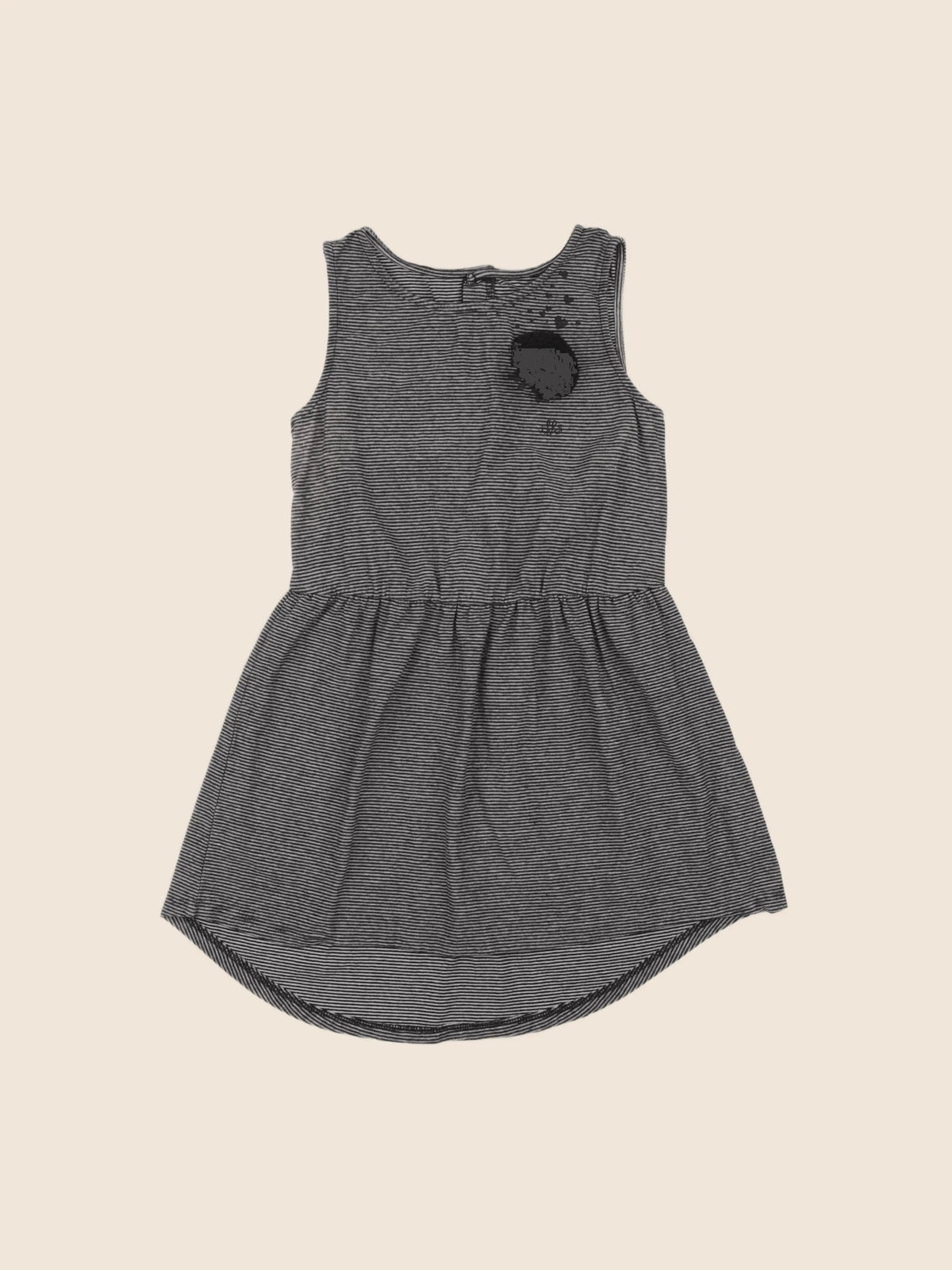 IKKS - robe noir, beige - 10 ans