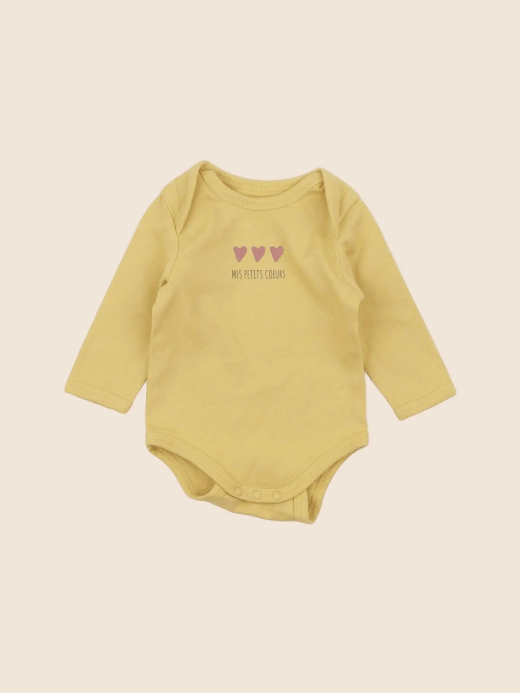 Vertbaudet - body jaune - 3 mois