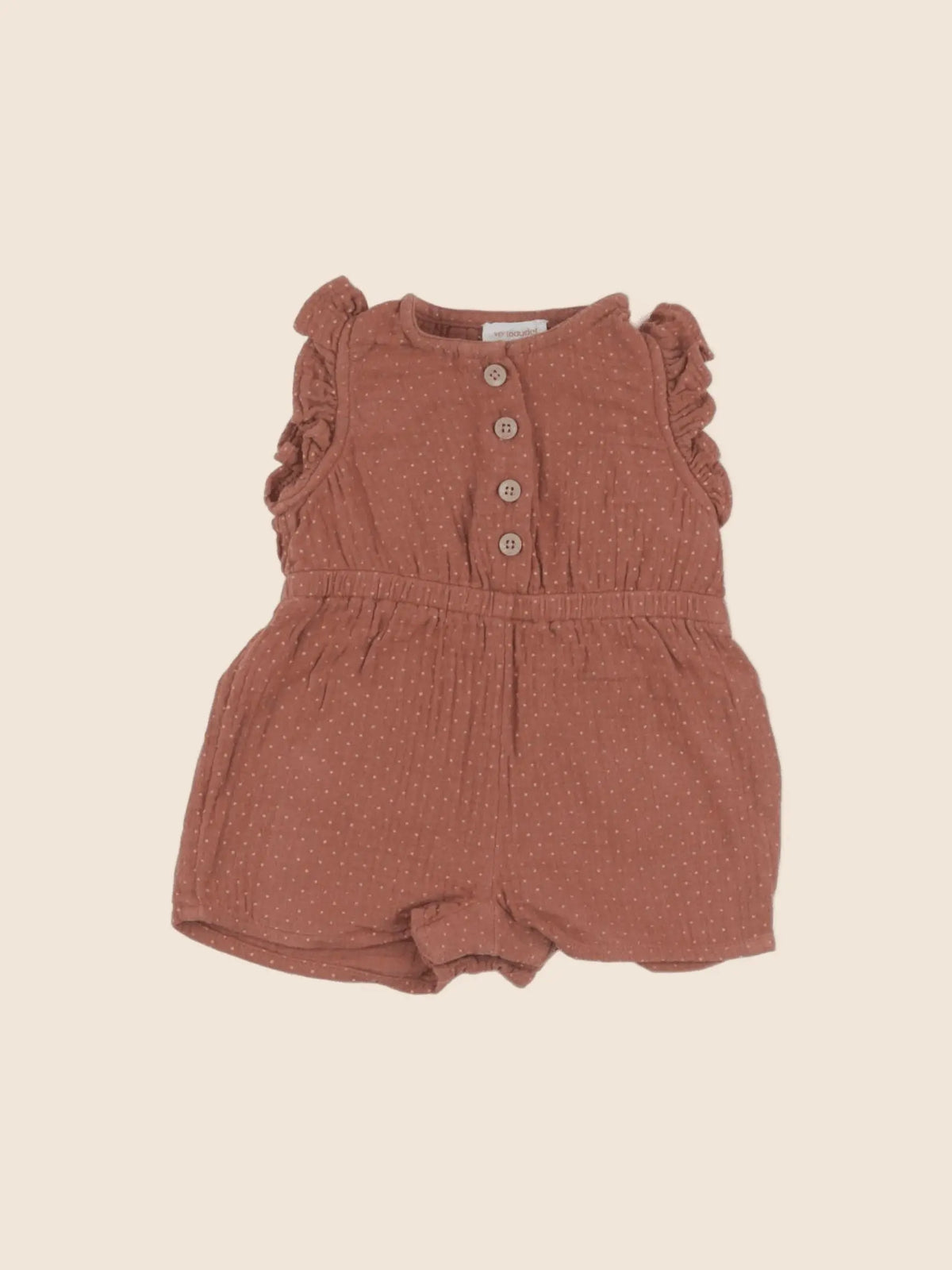 Vertbaudet - combinaison marron - 3 mois