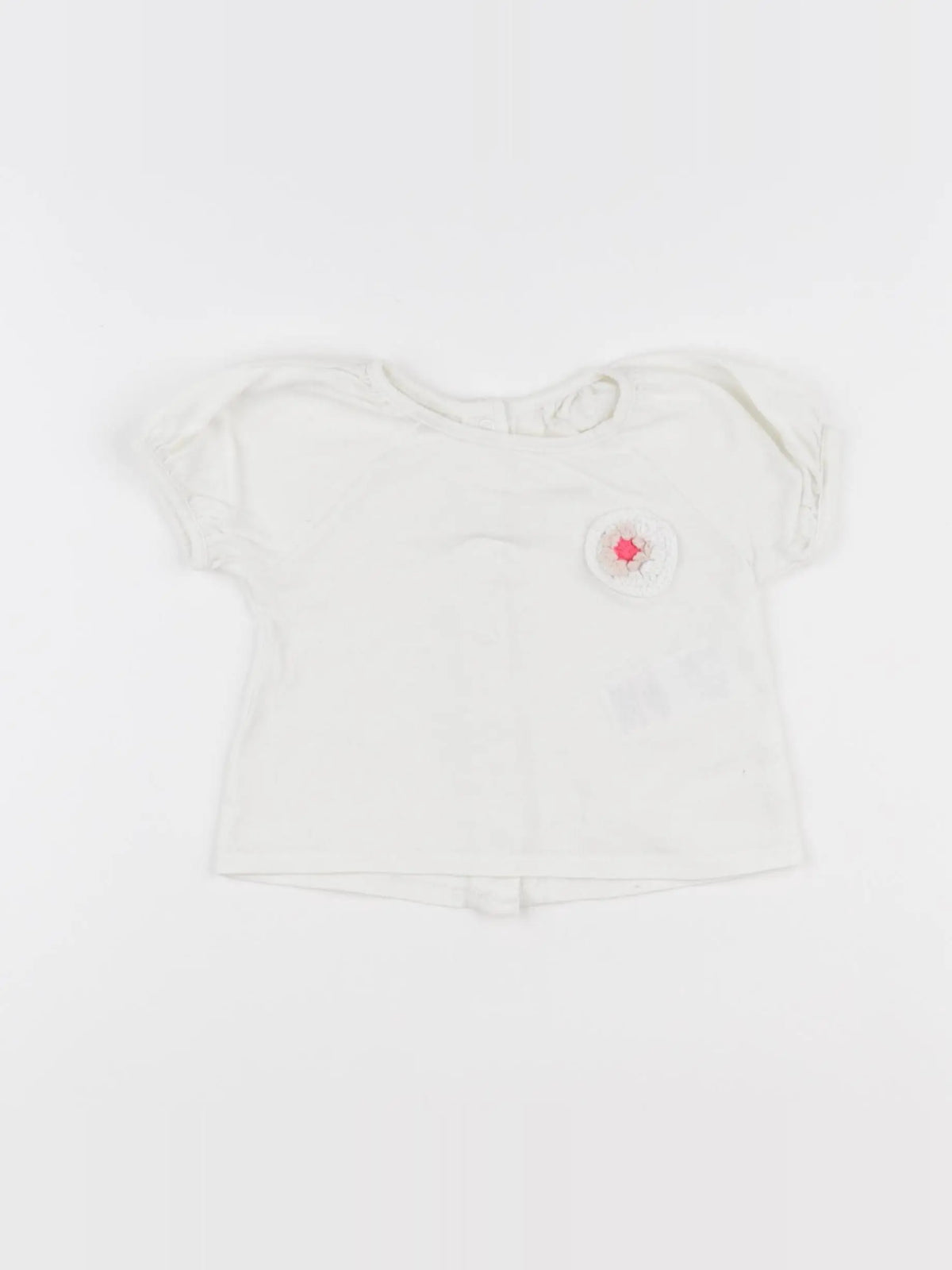 Vertbaudet - tee-shirt blanc - 3 mois