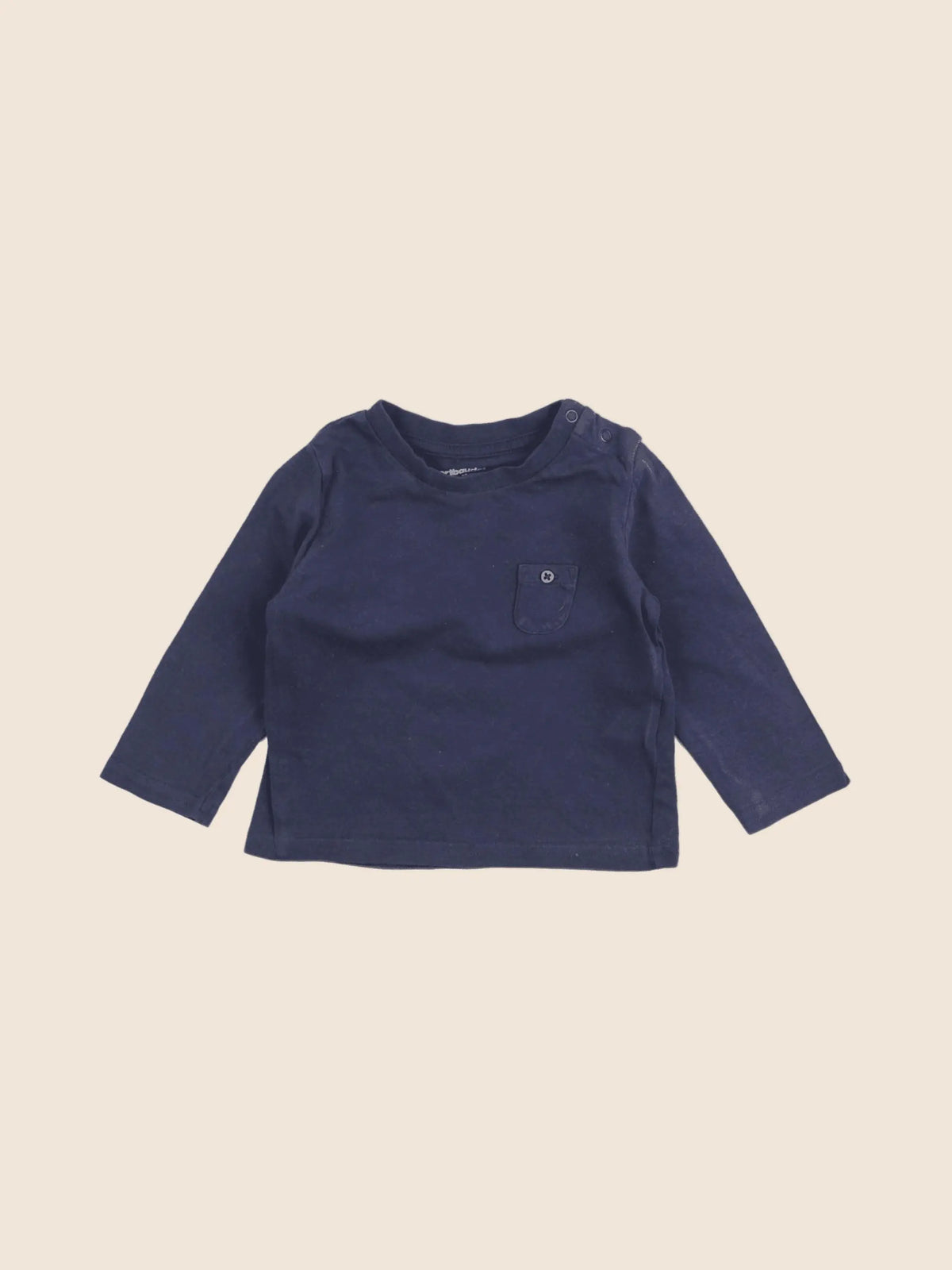Vertbaudet - tee-shirt bleu - 6 mois