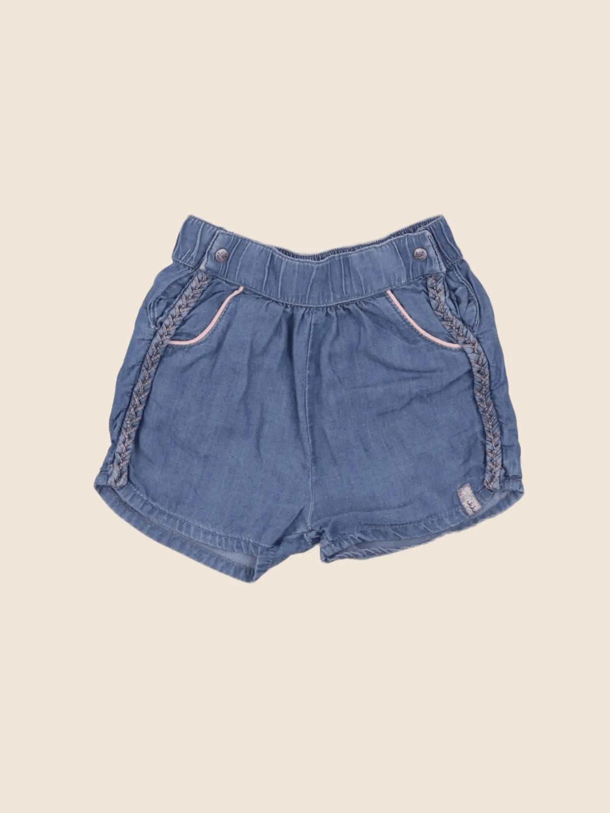 IKKS - short bleu - 12 mois