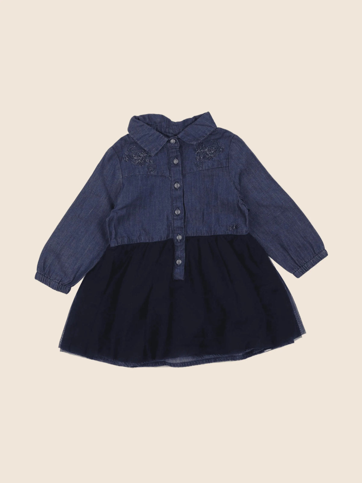IKKS - robe bleu - 12 mois