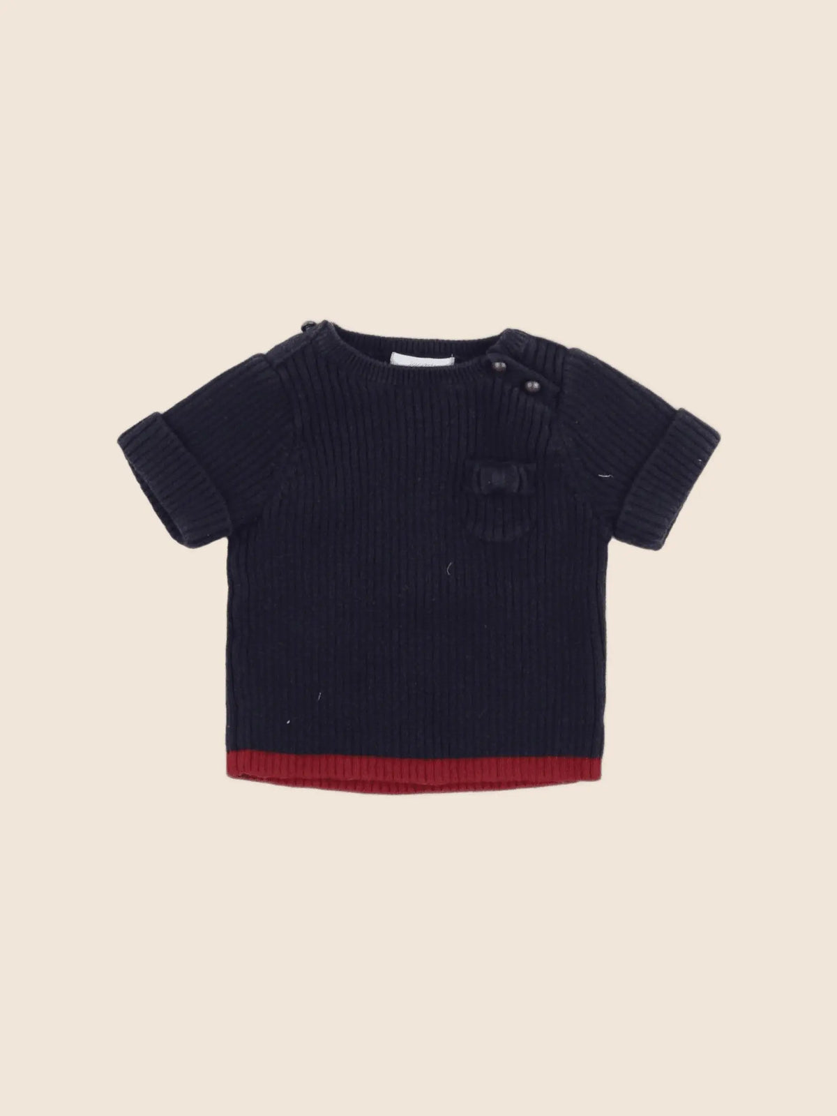 Jacadi - pull bleu - 6 mois