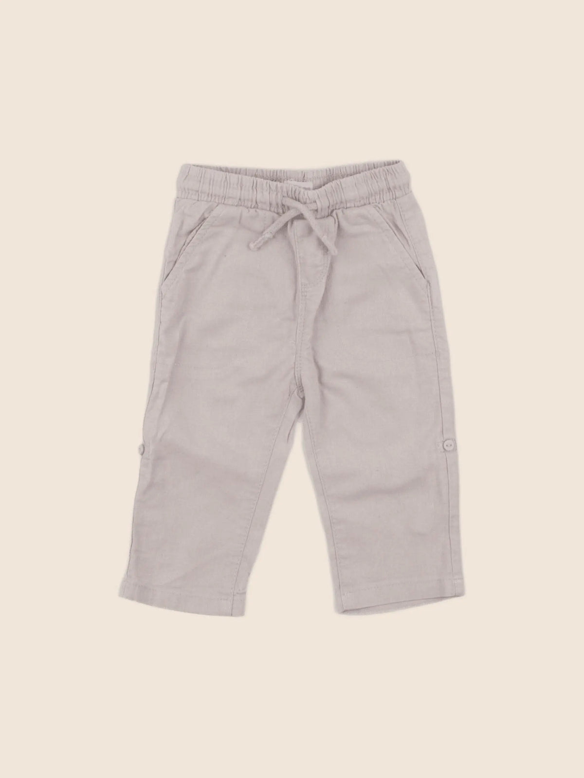 Vertbaudet - pantalon beige - 9 mois