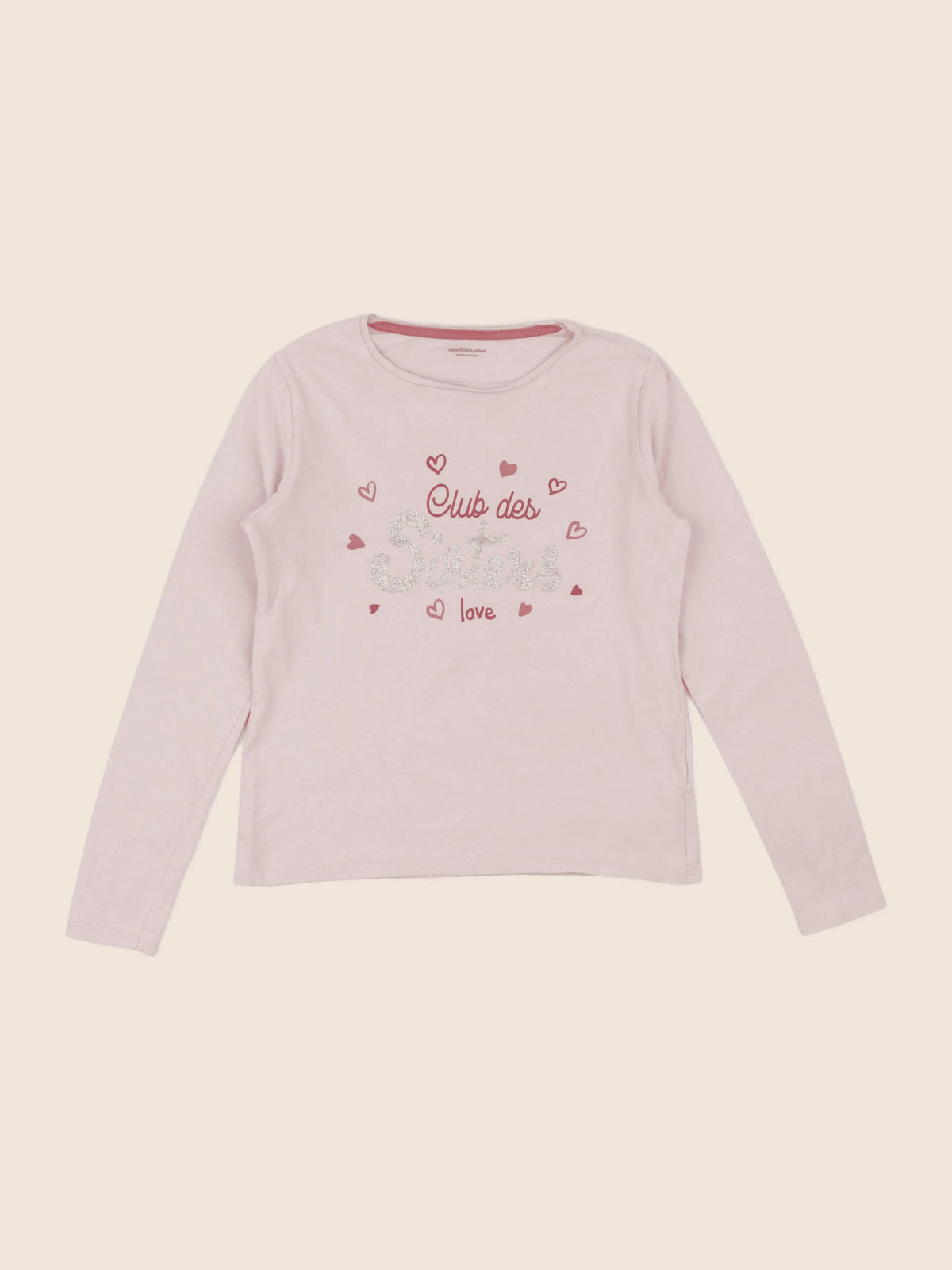Vertbaudet - tee-shirt rose - 10 ans