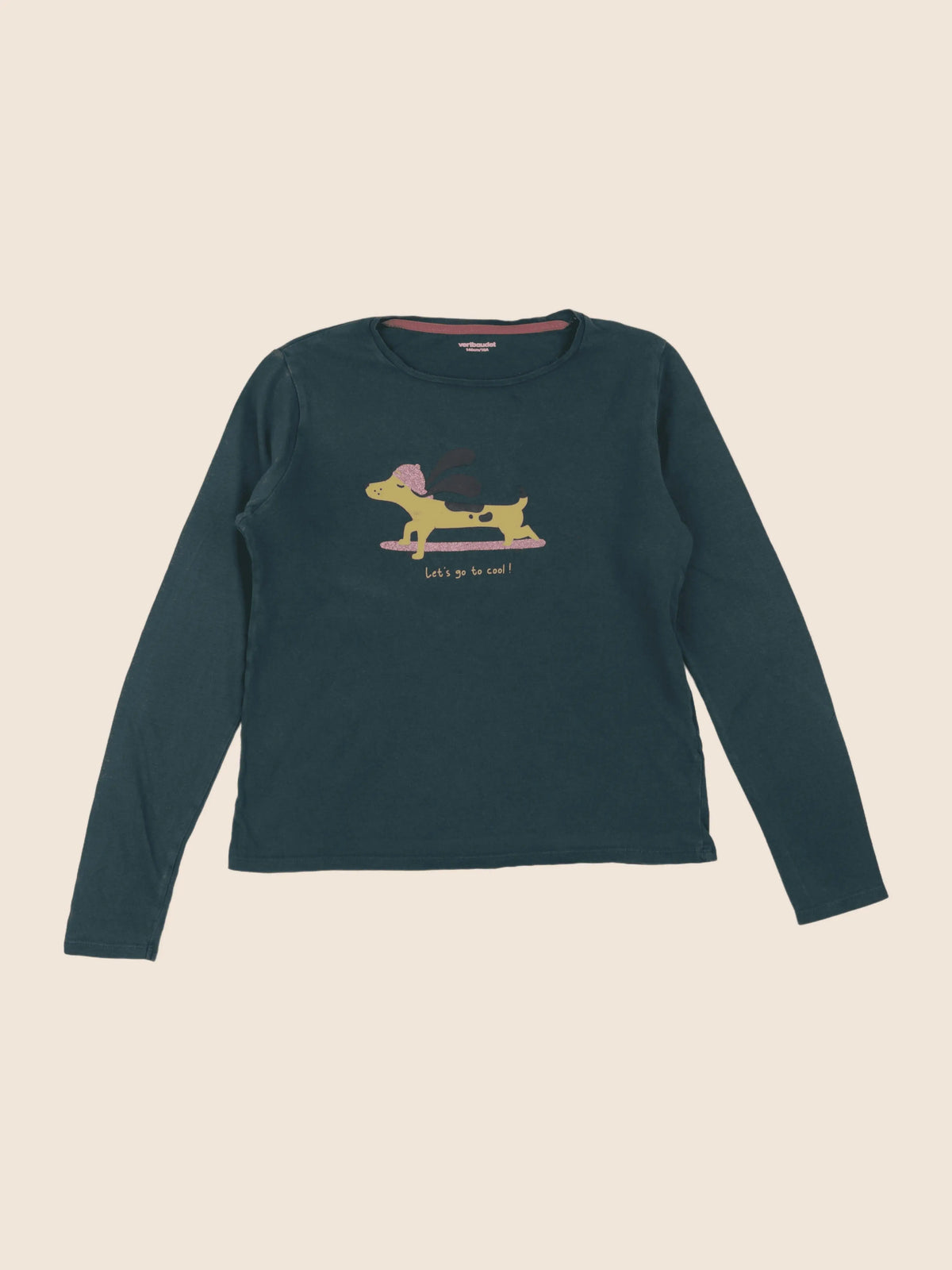 Vertbaudet - tee-shirt vert - 10 ans